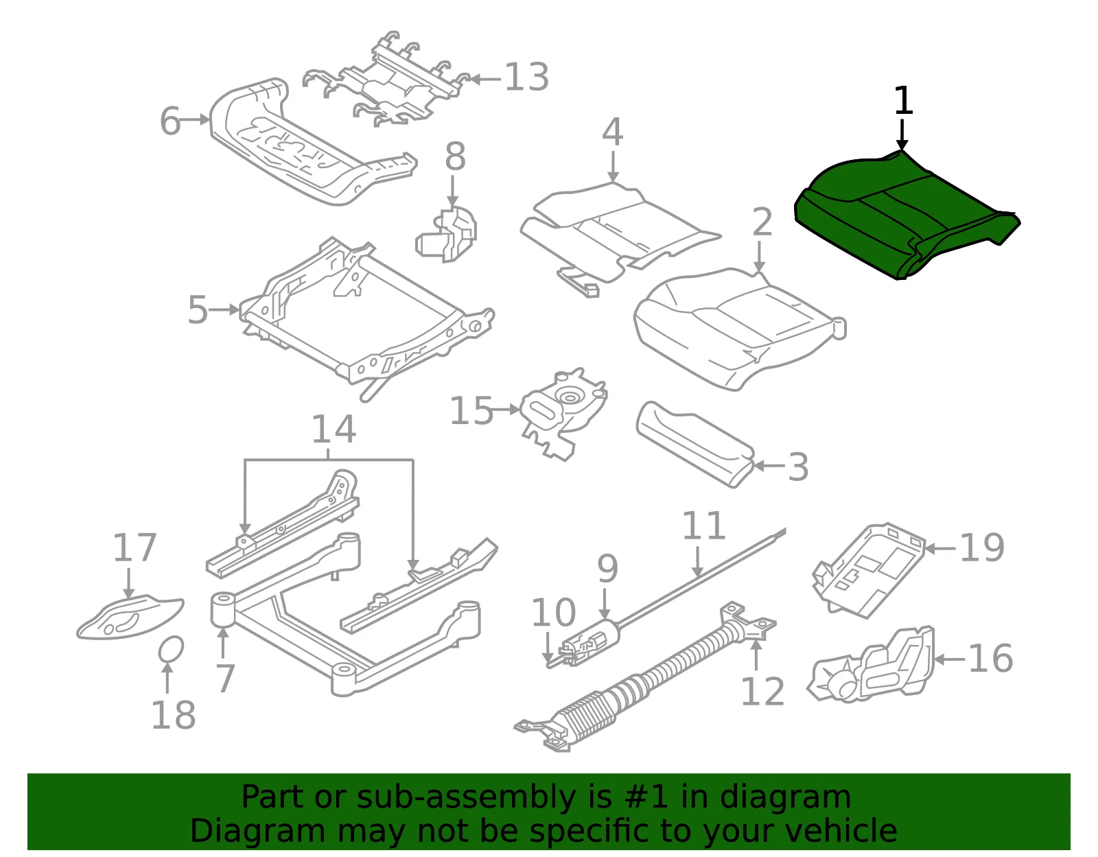 Seat Cover - Volvo (39835623) - view 2