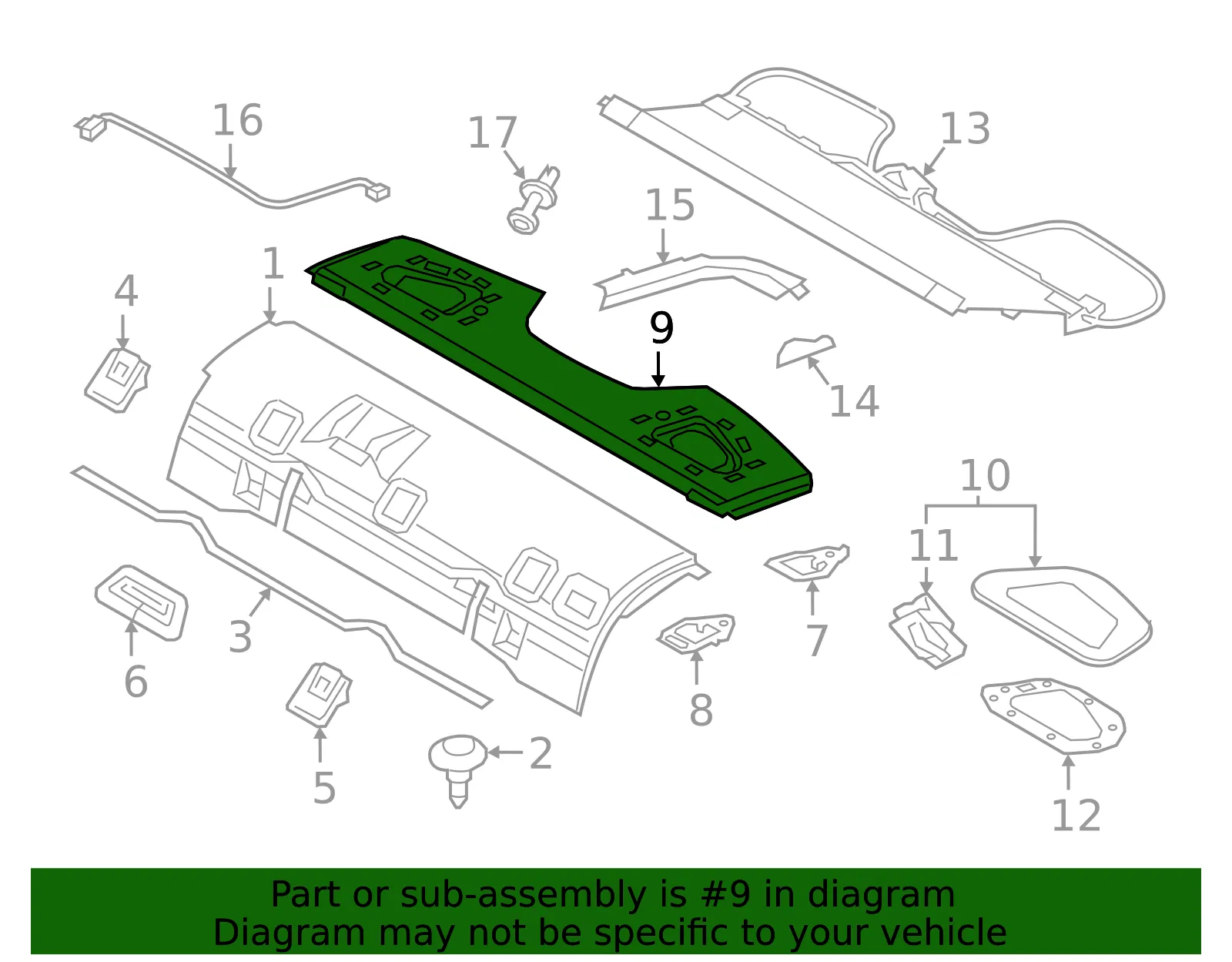Speaker Trim Panel - Volvo (39836084) - view 2