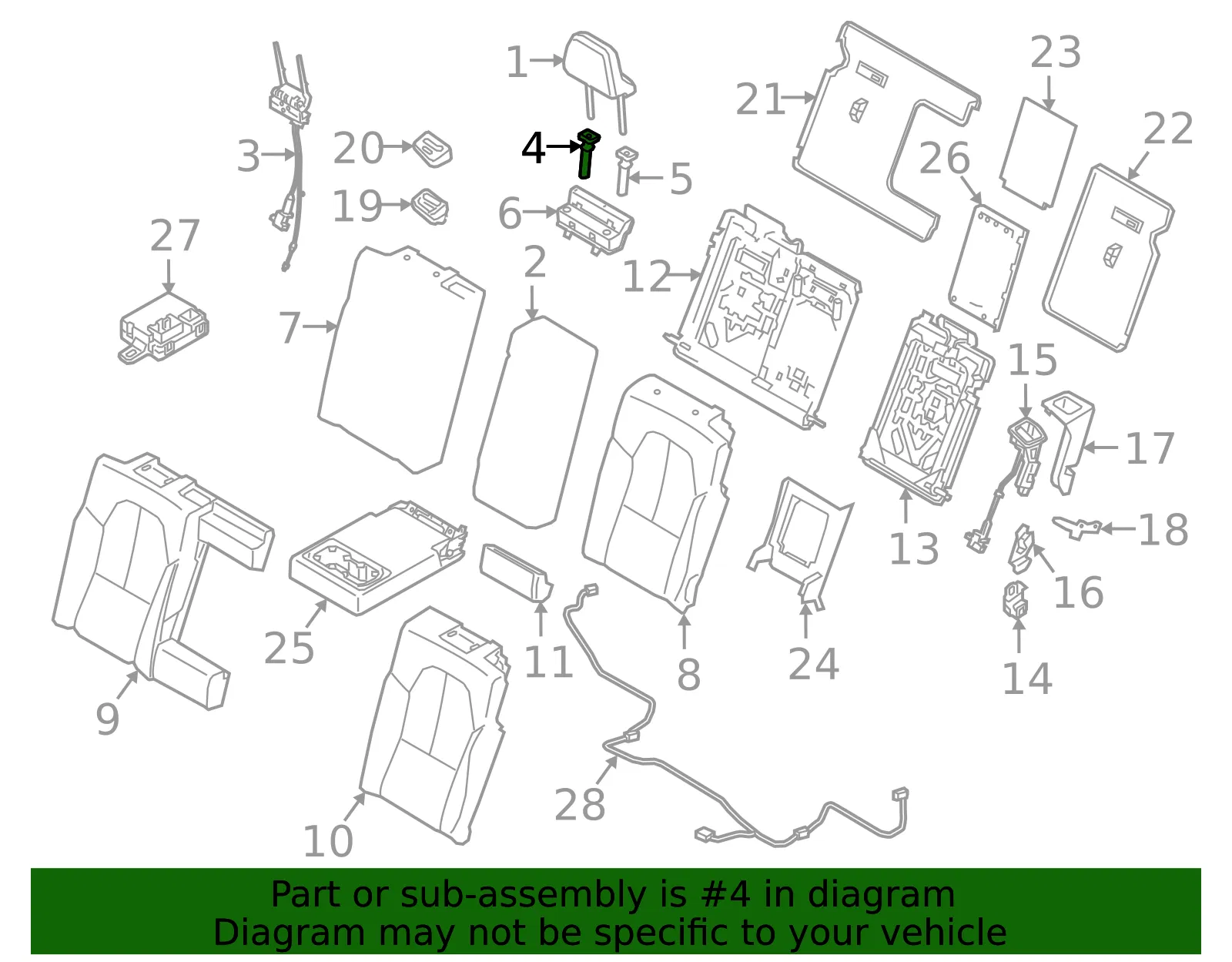 Headrest Guide - Volvo (39841445) - view 2