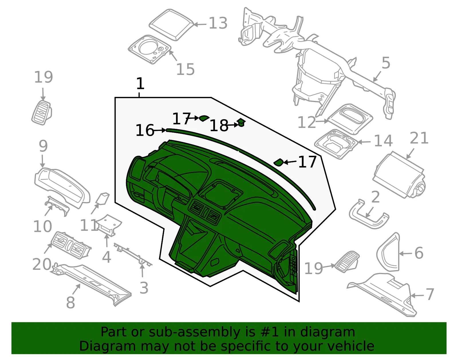 Instrument Panel - Volvo (39851730) - view 2