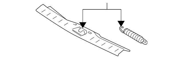 Lift-Gate Trim Scuff Plate - Volvo (39854373)
