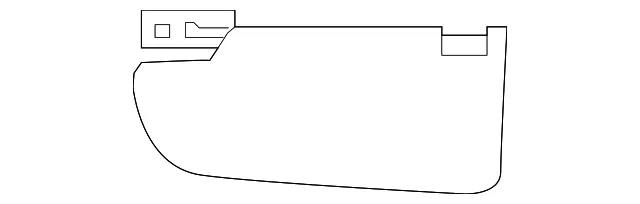 Sun Visor - Driver's Side (LH) - Volvo (39856217)