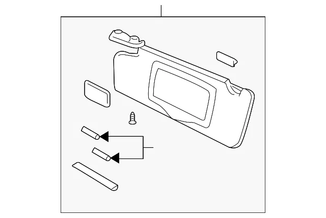 Sun-Visor - Driver's Side (LH) - Volvo (39874949)