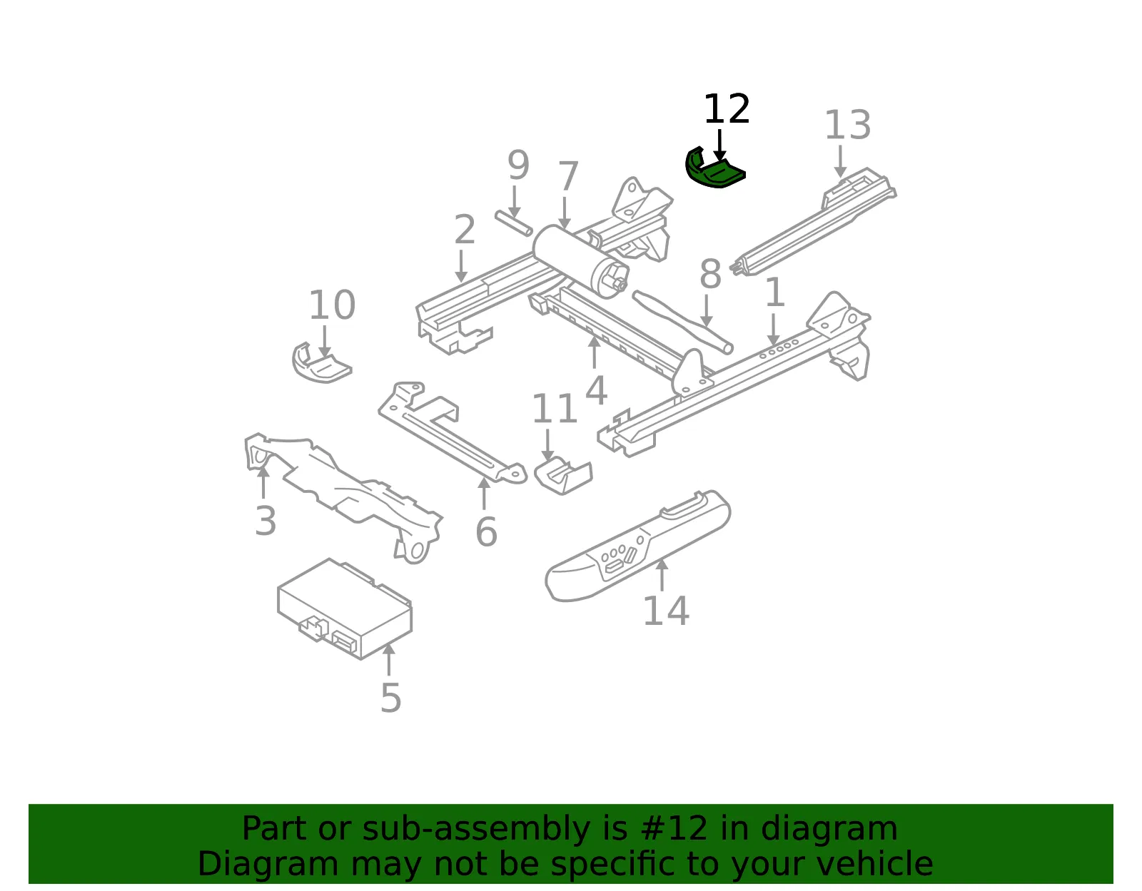 Seat Frame Trim Panel - Volvo (39875464) - view 2