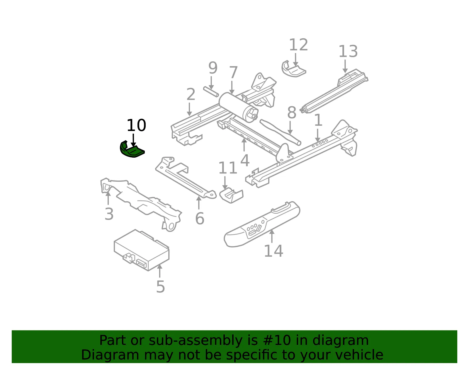 Seat Frame Trim Panel - Volvo (39875472) - view 2