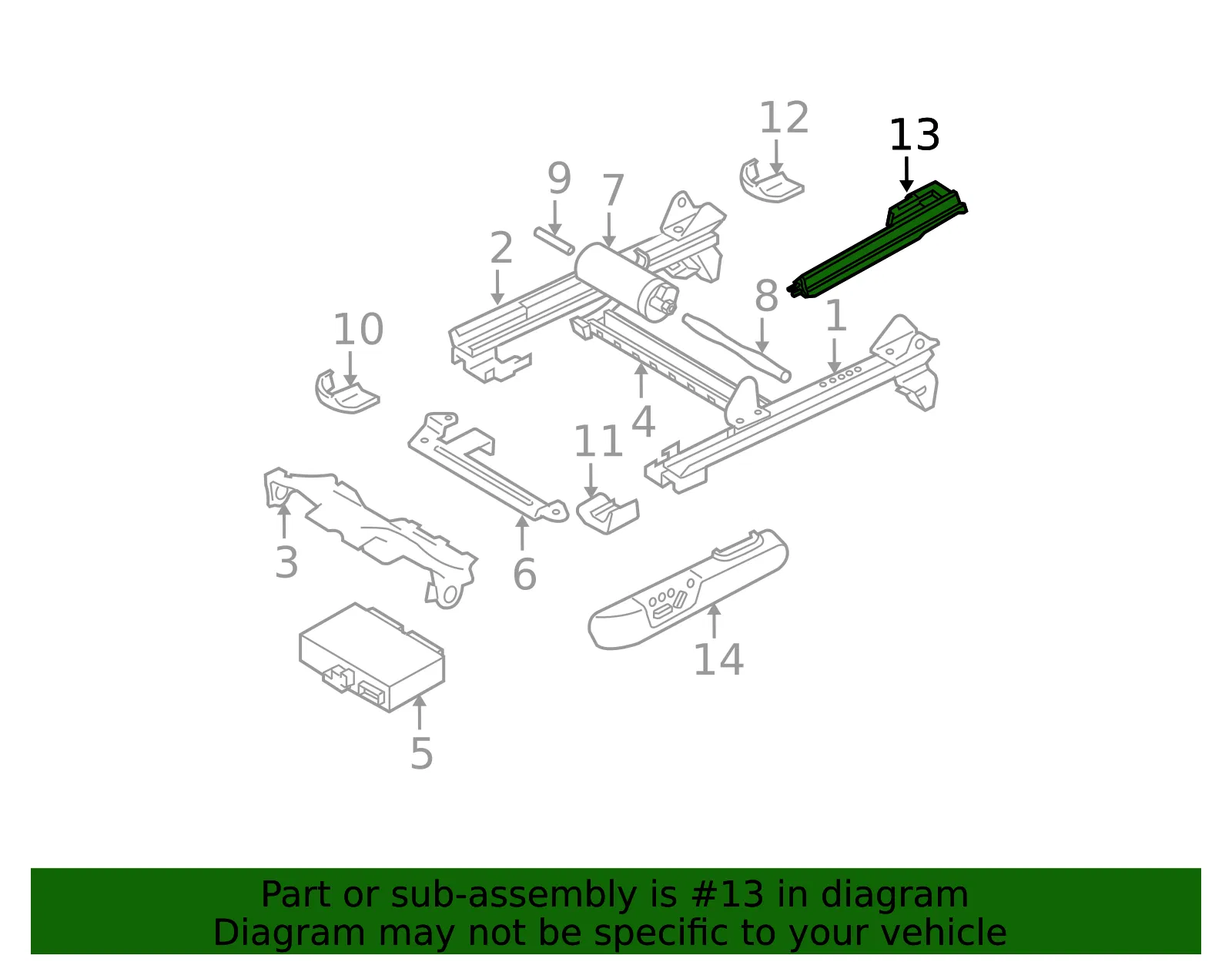 Seat Frame Trim Panel - Volvo (39875477) - view 2