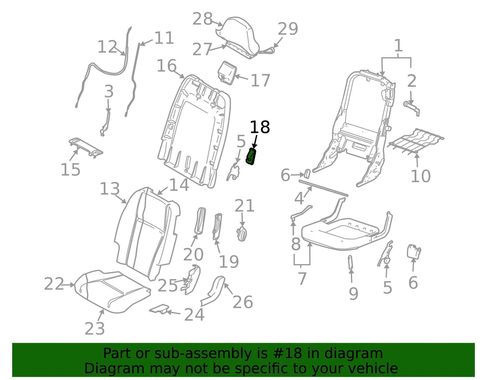 Rear Trim - Volvo (39876095) - view 2