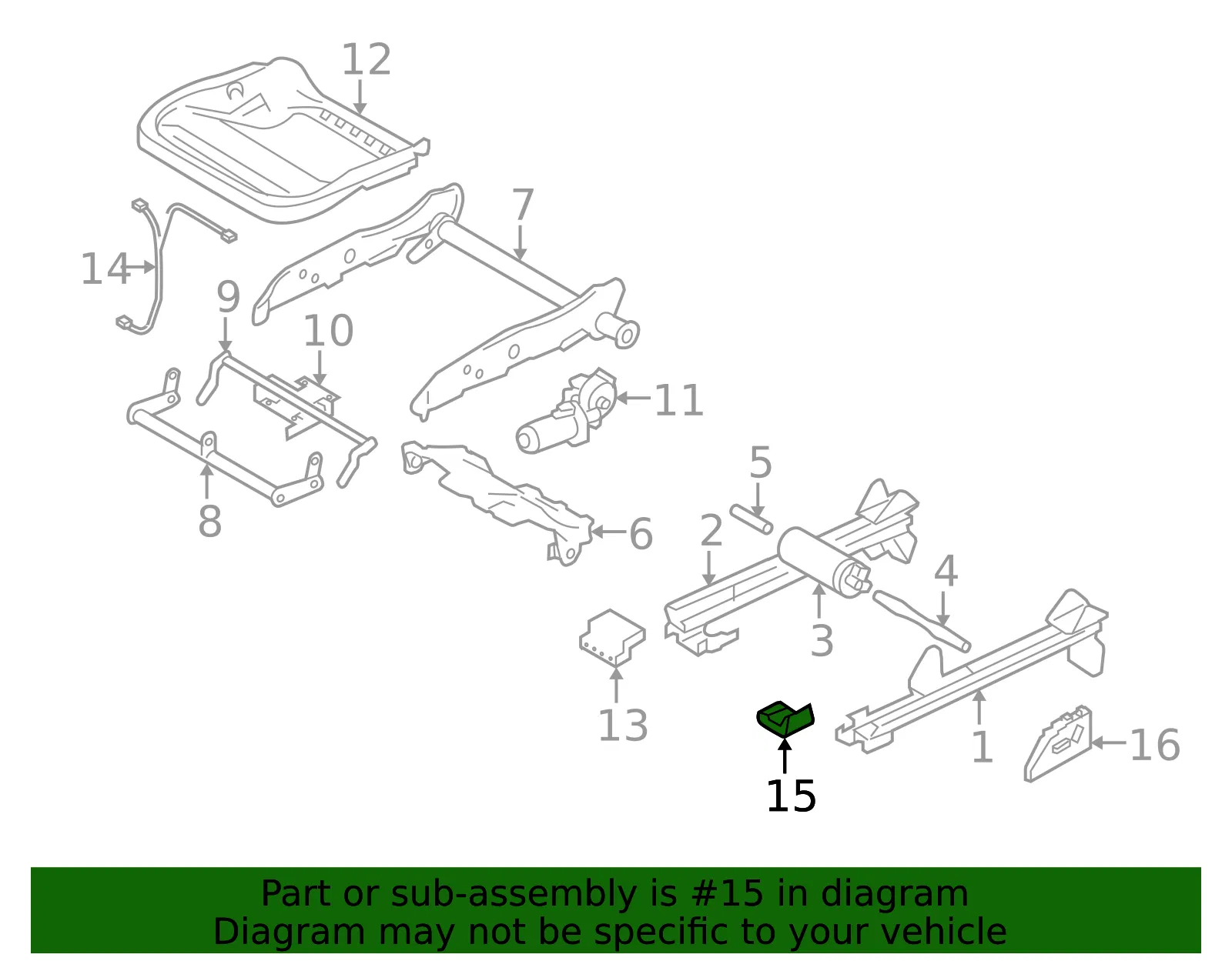 Seat Track Cover - Volvo (39877977) - view 2