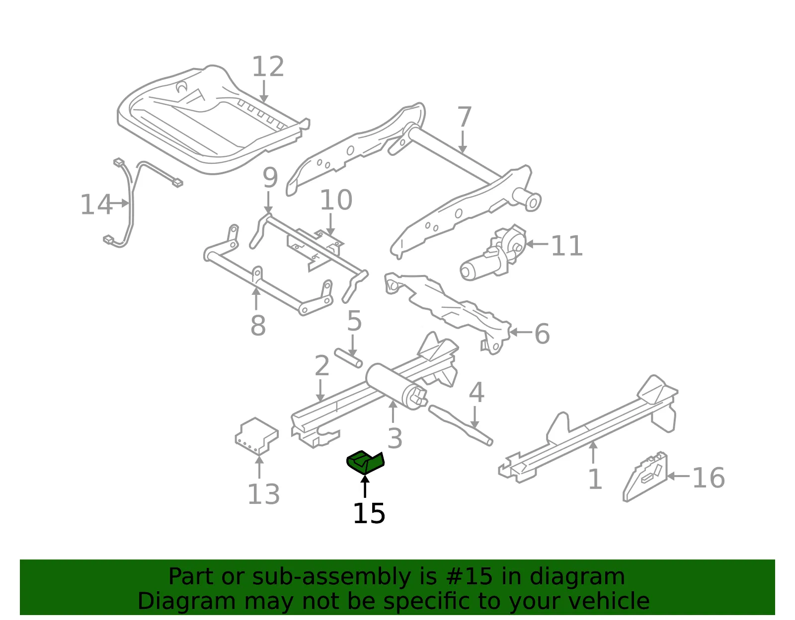 Seat Track Cover - Volvo (39877983) - view 2