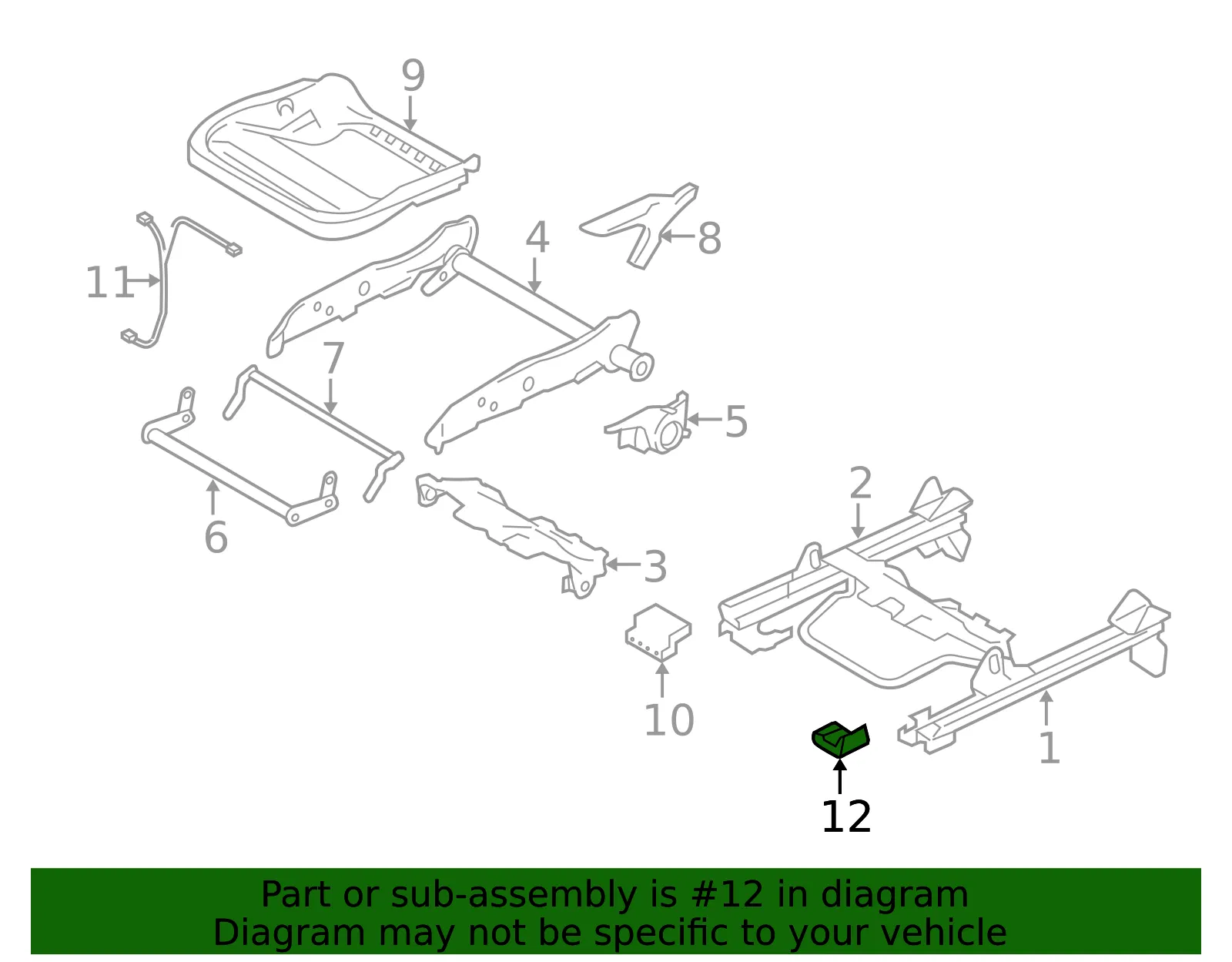 Seat Track Cover - Volvo (39877986) - view 2