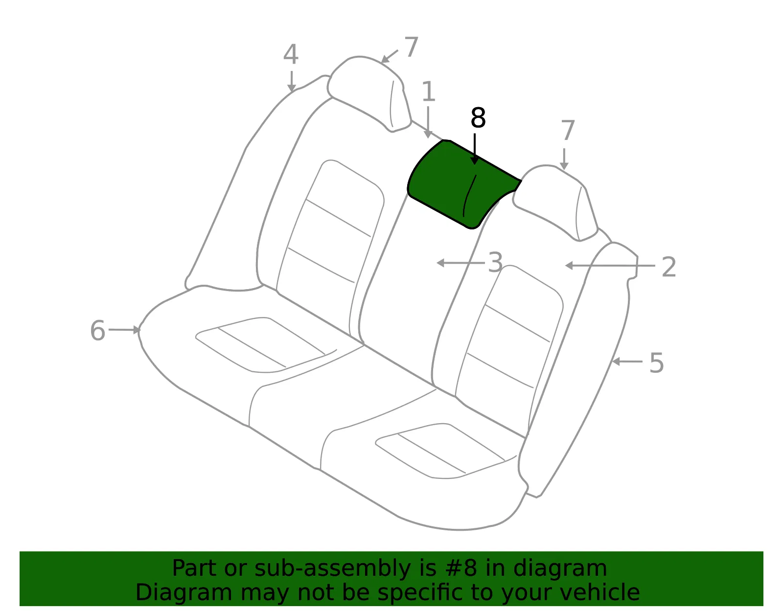 Headrest Cover - Volvo (39884383) - view 2