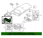 Sun-Visor - Driver's Side (LH) - Volvo (39890535) - view 4