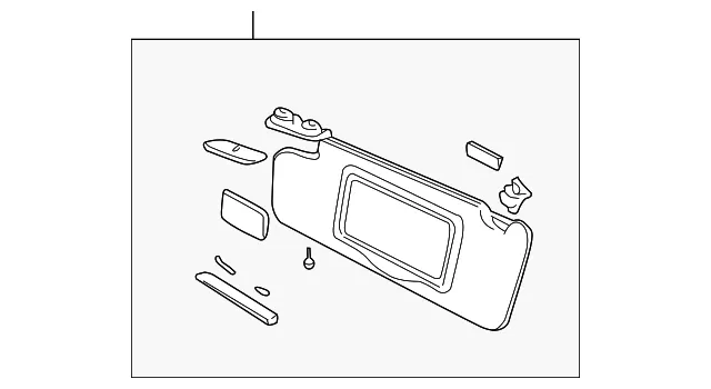 Sun-Visor - Passenger Side (RH) - Volvo (39890546)