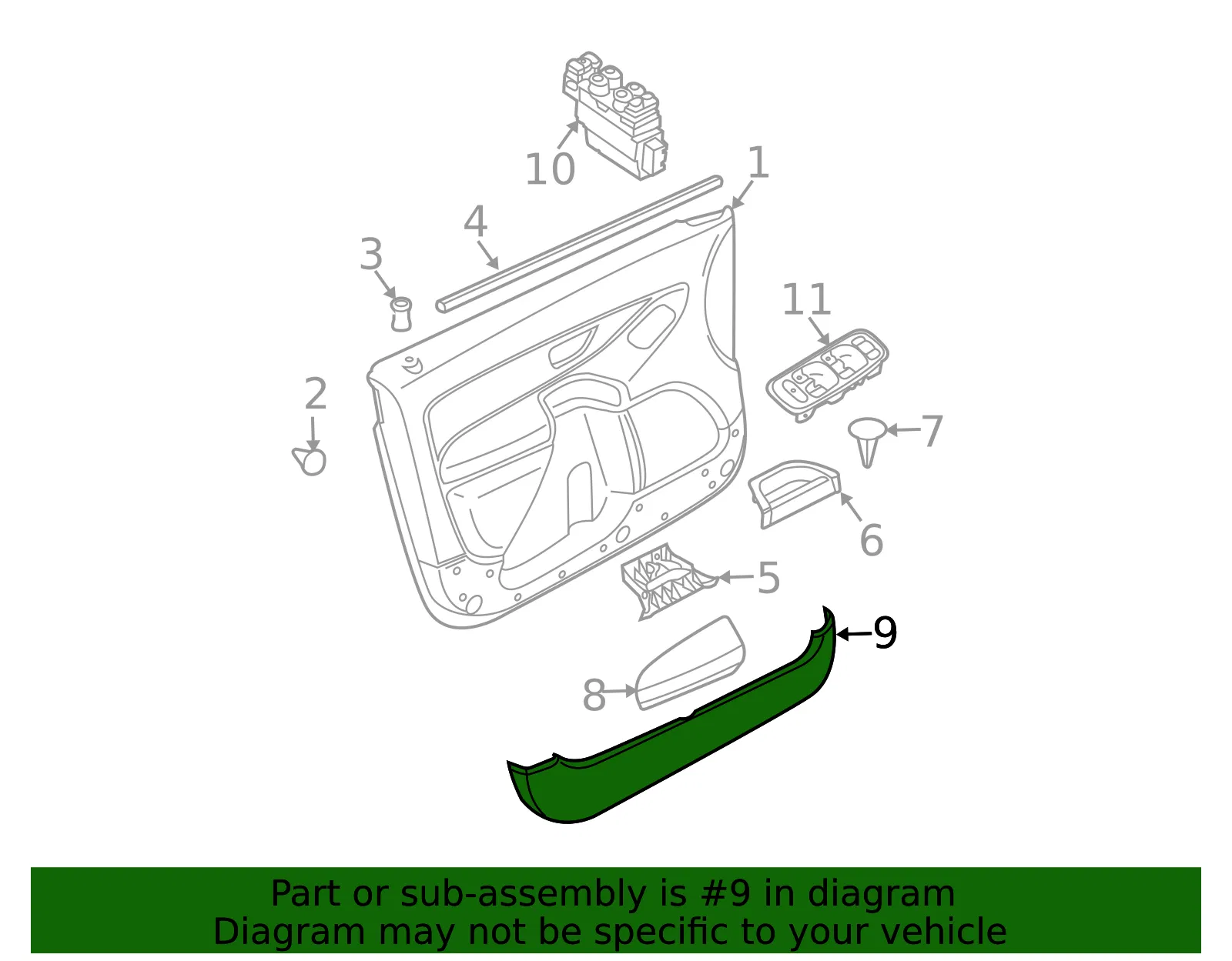 Pocket - Driver's Side (LH) - Volvo (39896704) - view 2