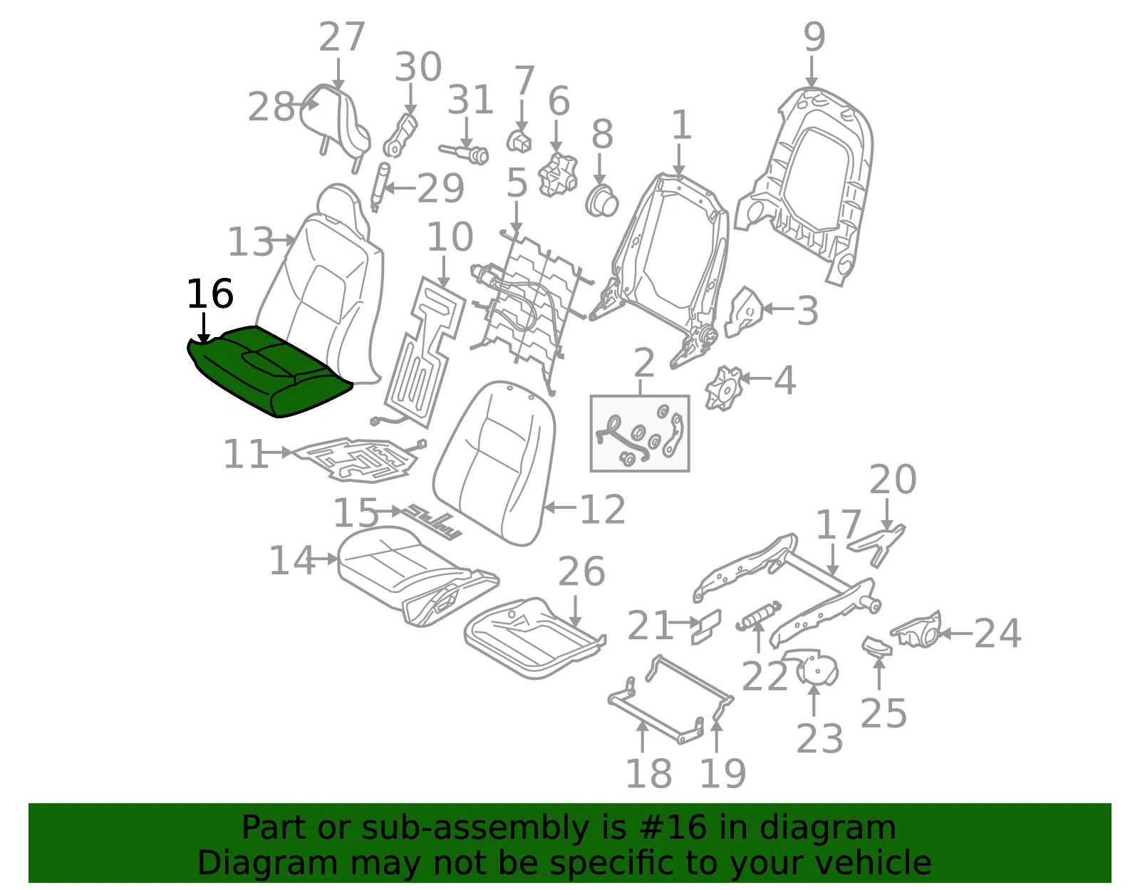 Seat Cover - Volvo (39897743) - view 2