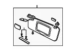 Sun-Visor - Driver's Side (LH) - Volvo (39970004) - view 3