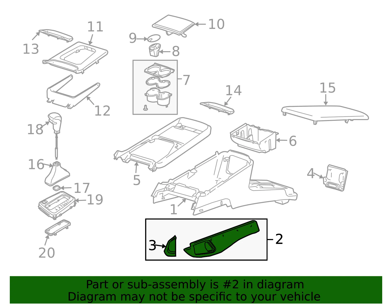 Side Trim Panel - Driver's Side (LH) - Volvo (39971629) - view 2