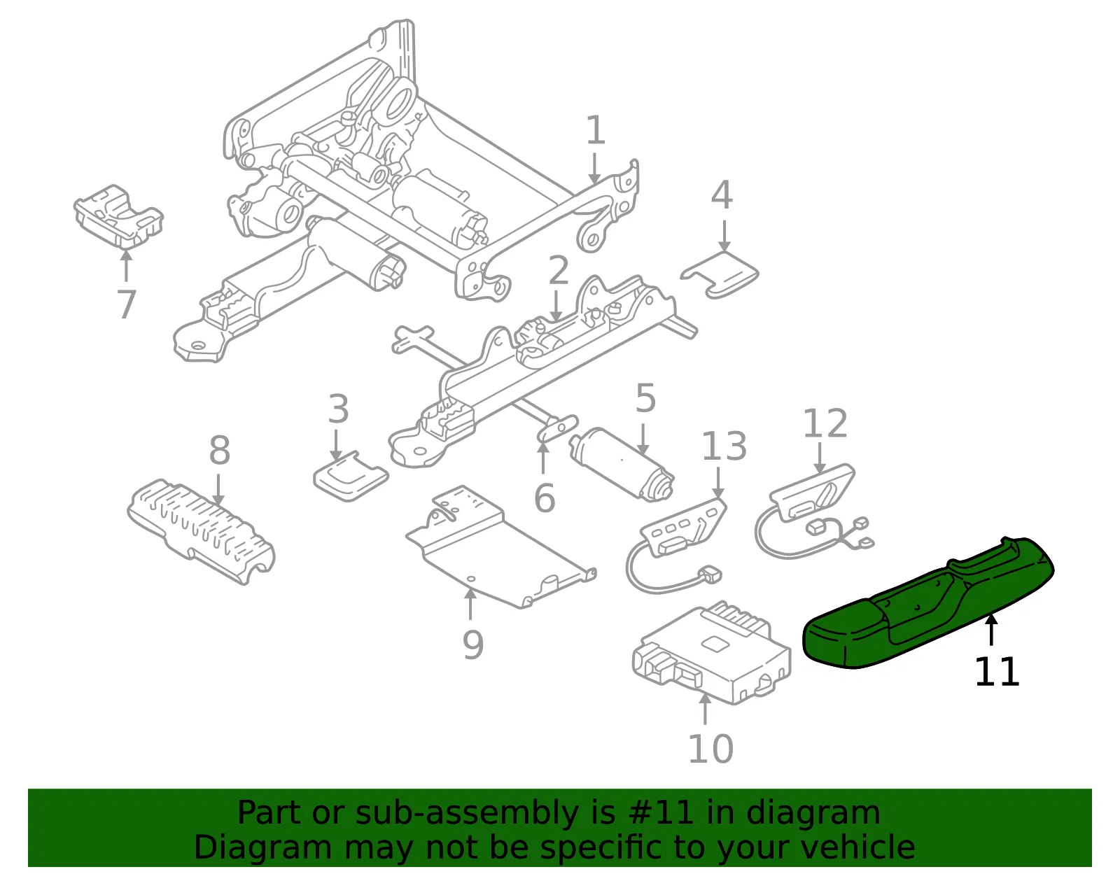 Seat Track Cover - Volvo (39975901) - view 2