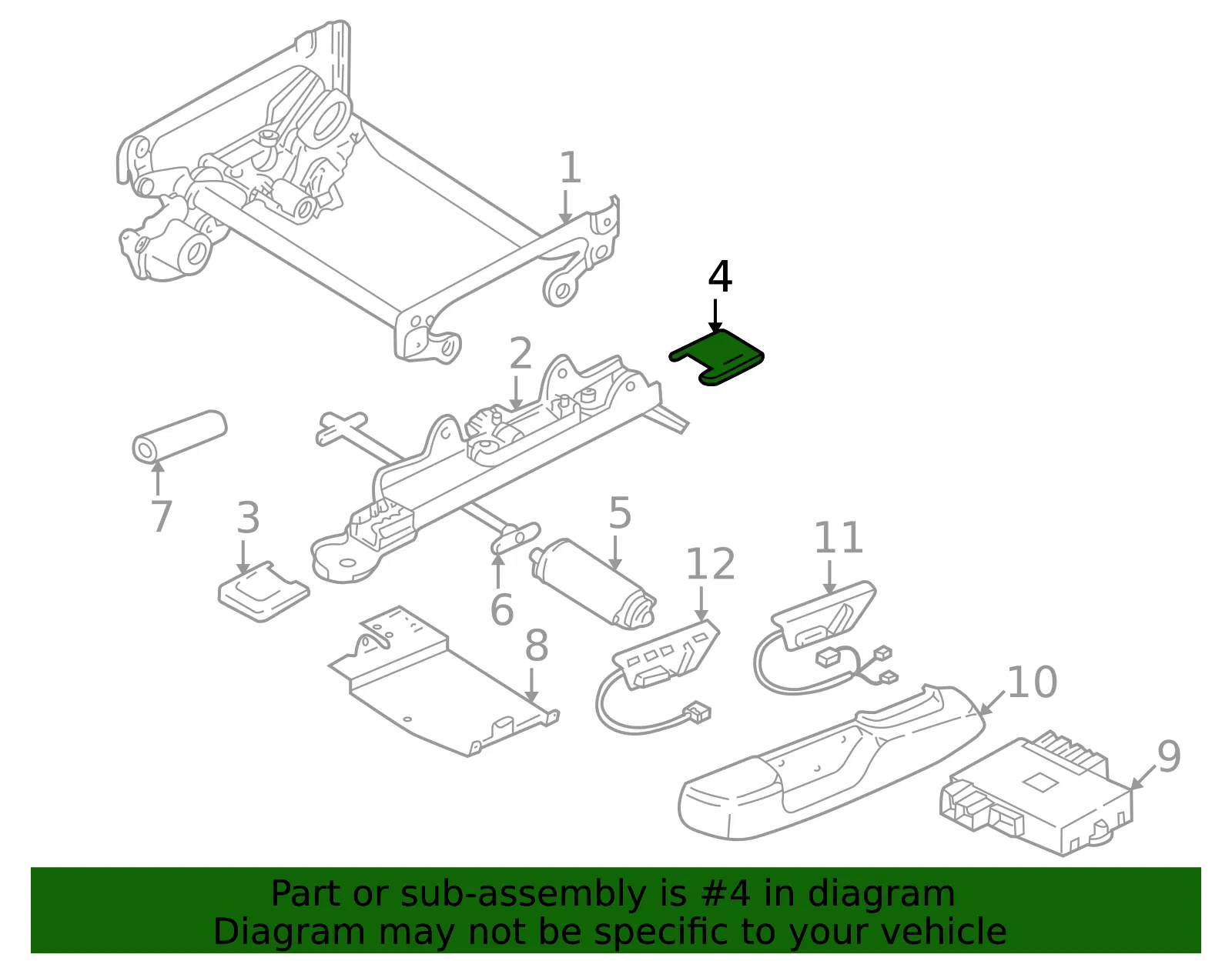 Seat Track Cover - Volvo (39975917) - view 2