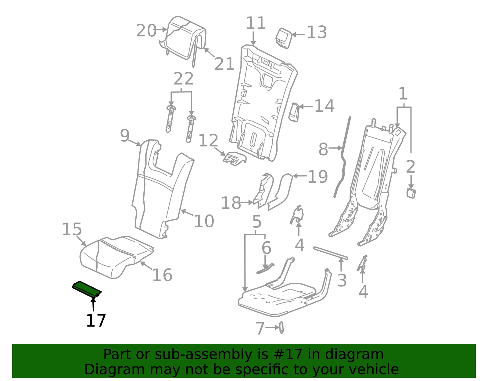 Seat Trim Panel - Volvo (39979079) - view 2