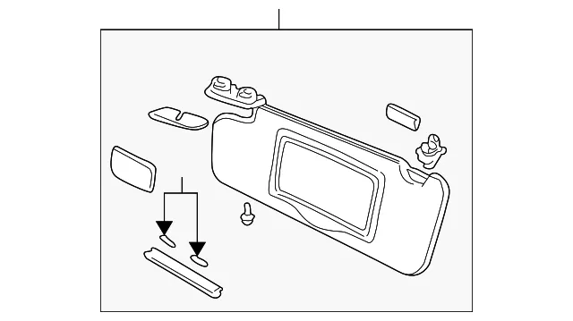 Sun-Visor - Passenger Side (RH) - Volvo (39985833)