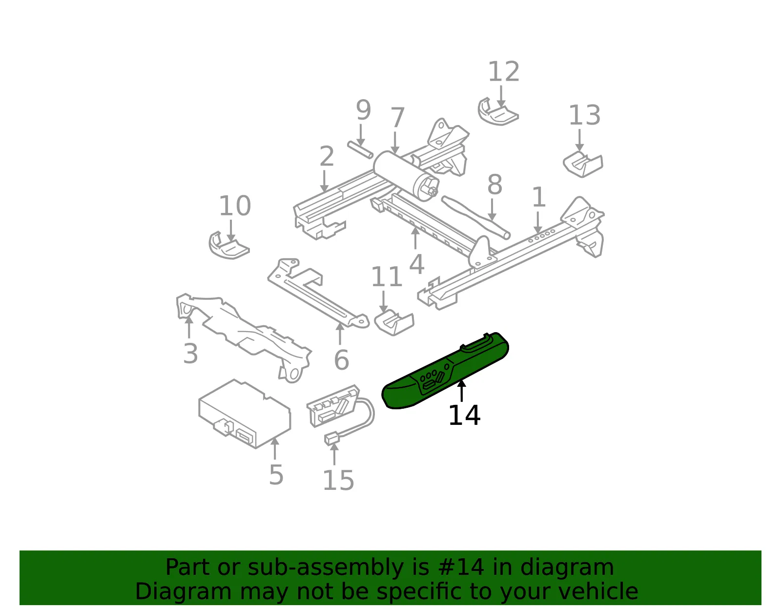 Seat Track Cover - Volvo (39987838) - view 2