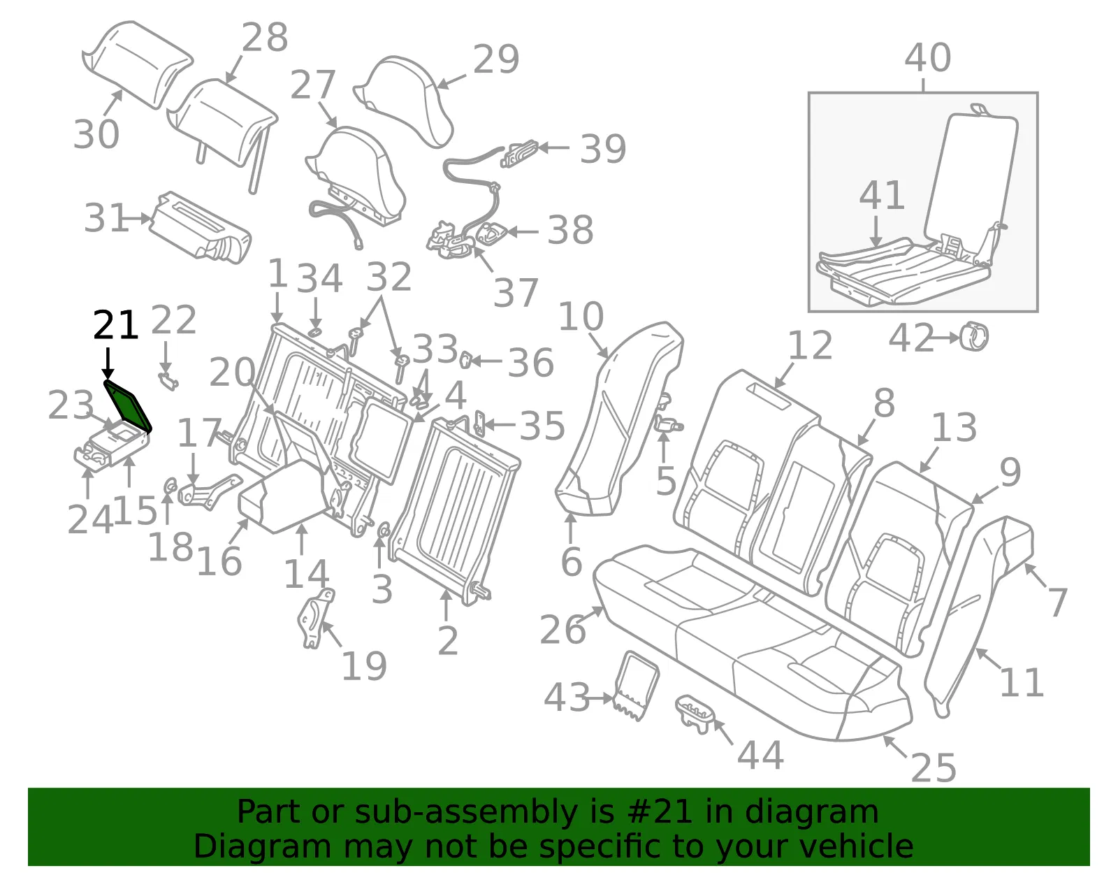 Console Lid - Volvo (39998399) - view 2