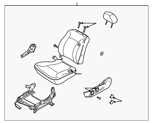 Seat Assembly - Driver's Side (LH) - Kia (3K2NB-57150C902)
