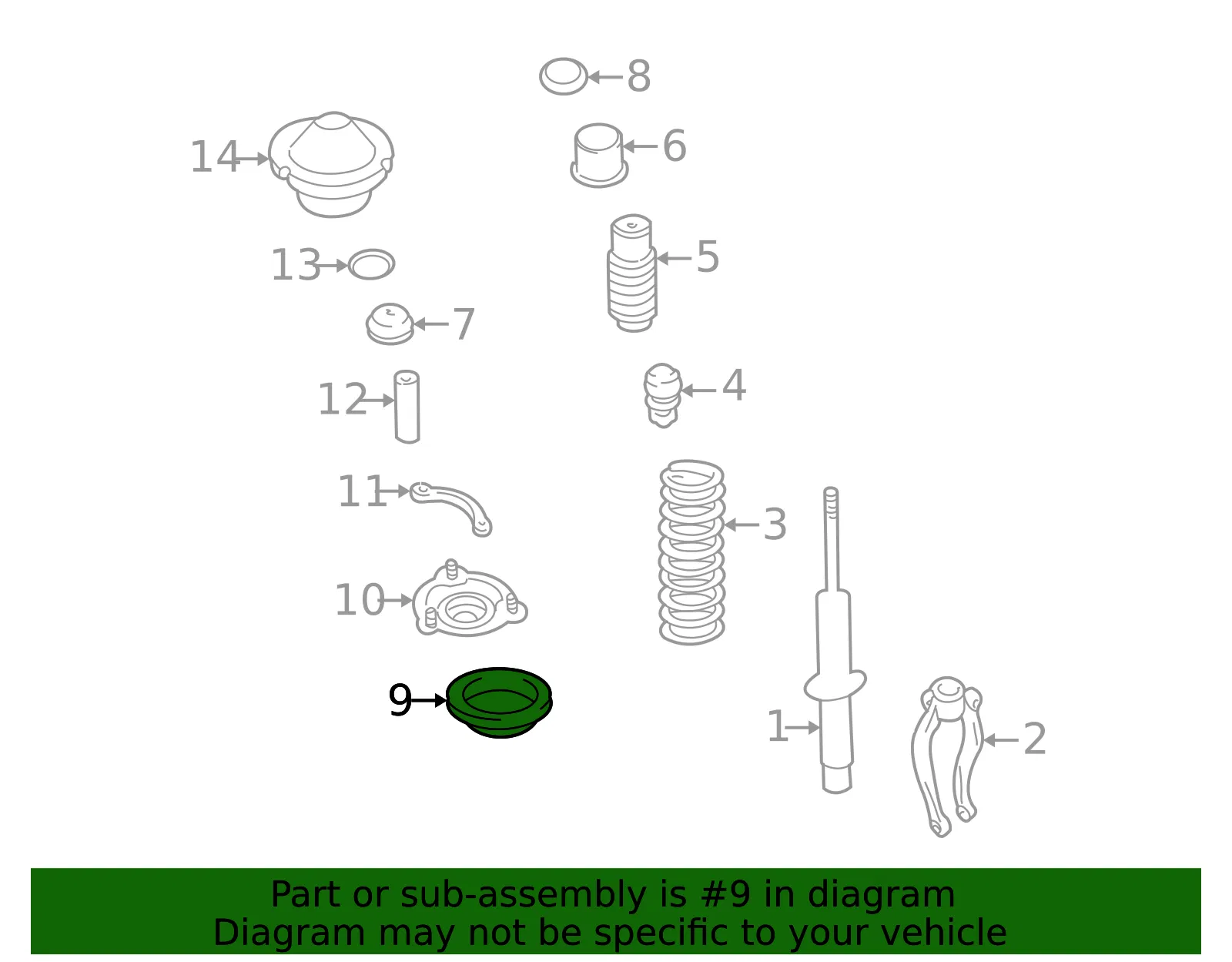 Upper Seat - Kia (54641-38000) - view 2