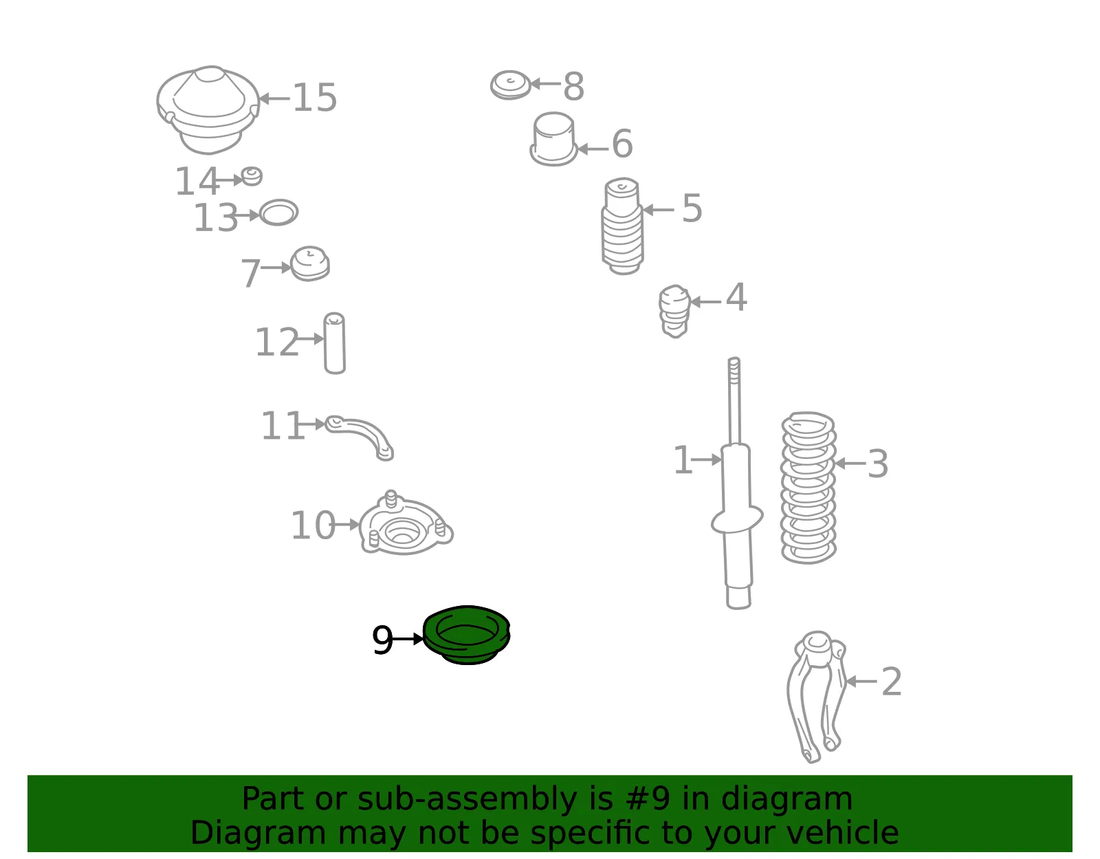 Upper Seat - Kia (54641-3F000) - view 2