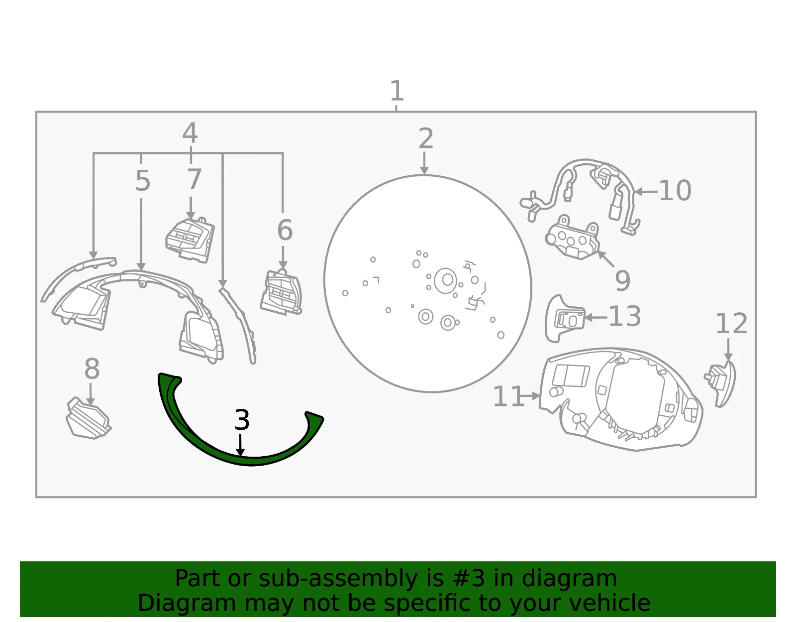 Lower Trim - Kia (56171-CV300) - view 2