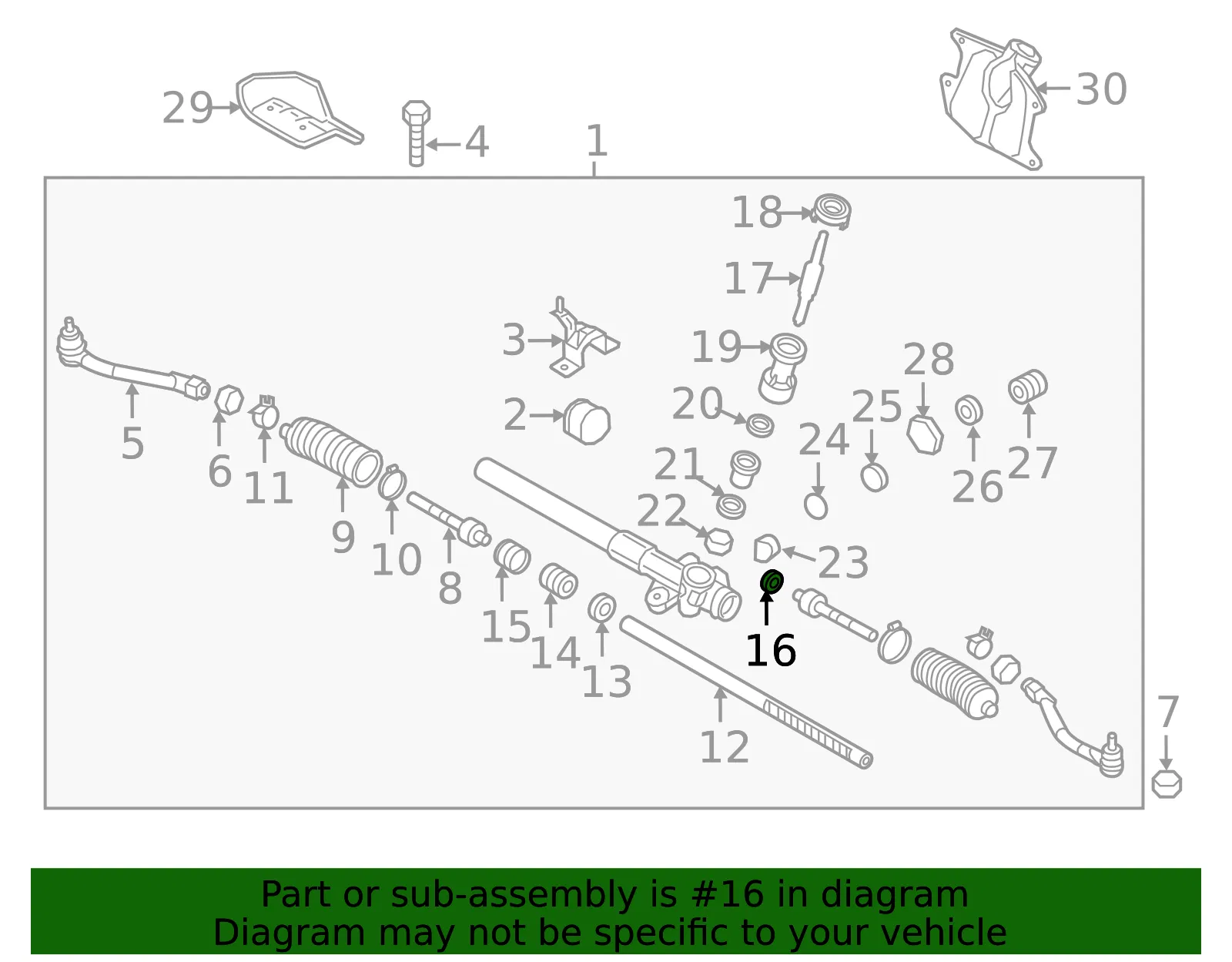 Rack Cushion - Kia (56522-2S100) - view 2
