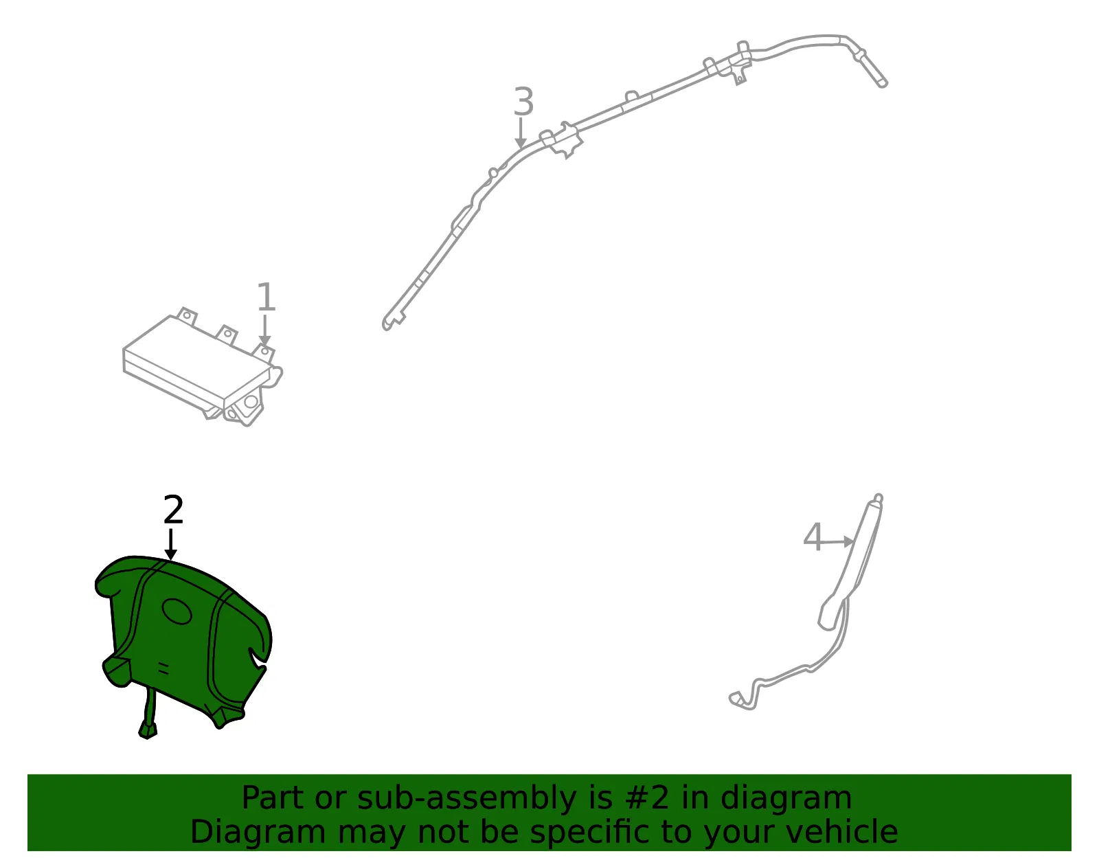 Driver Air Bag - Kia (56900-4D705DP) - view 2