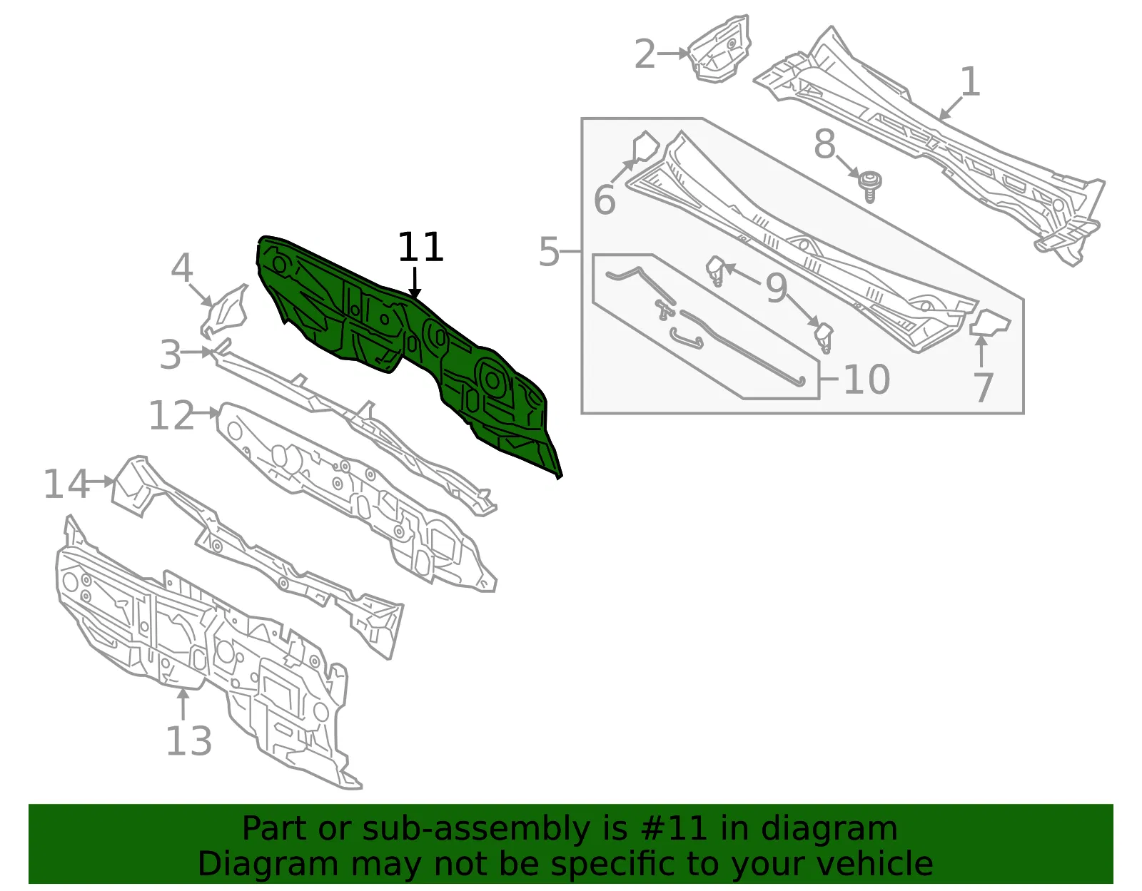 Dash Panel - Kia (64300-2J100) - view 2