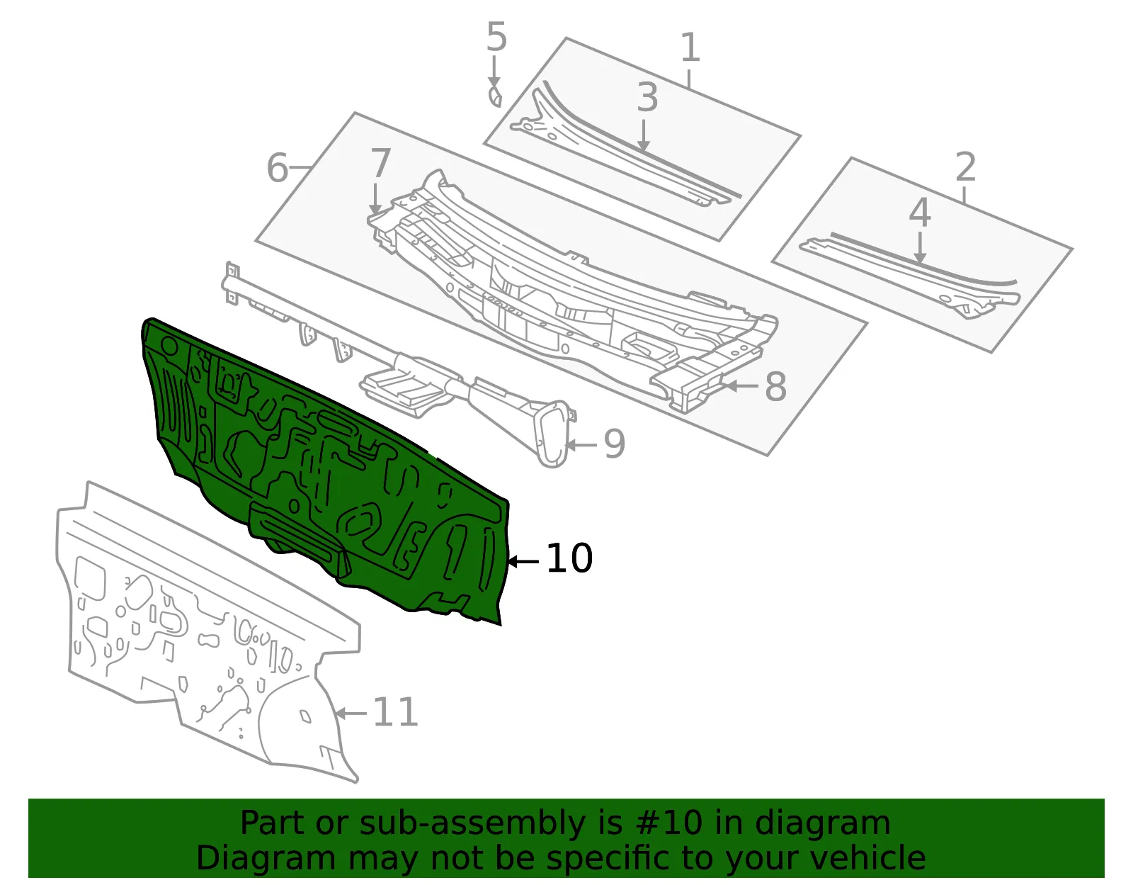Dash Panel - Kia (64300-3C111) - view 2