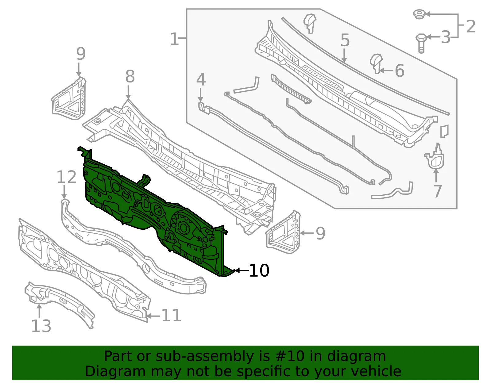 Dash Panel - Kia (64300-3T000) - view 2
