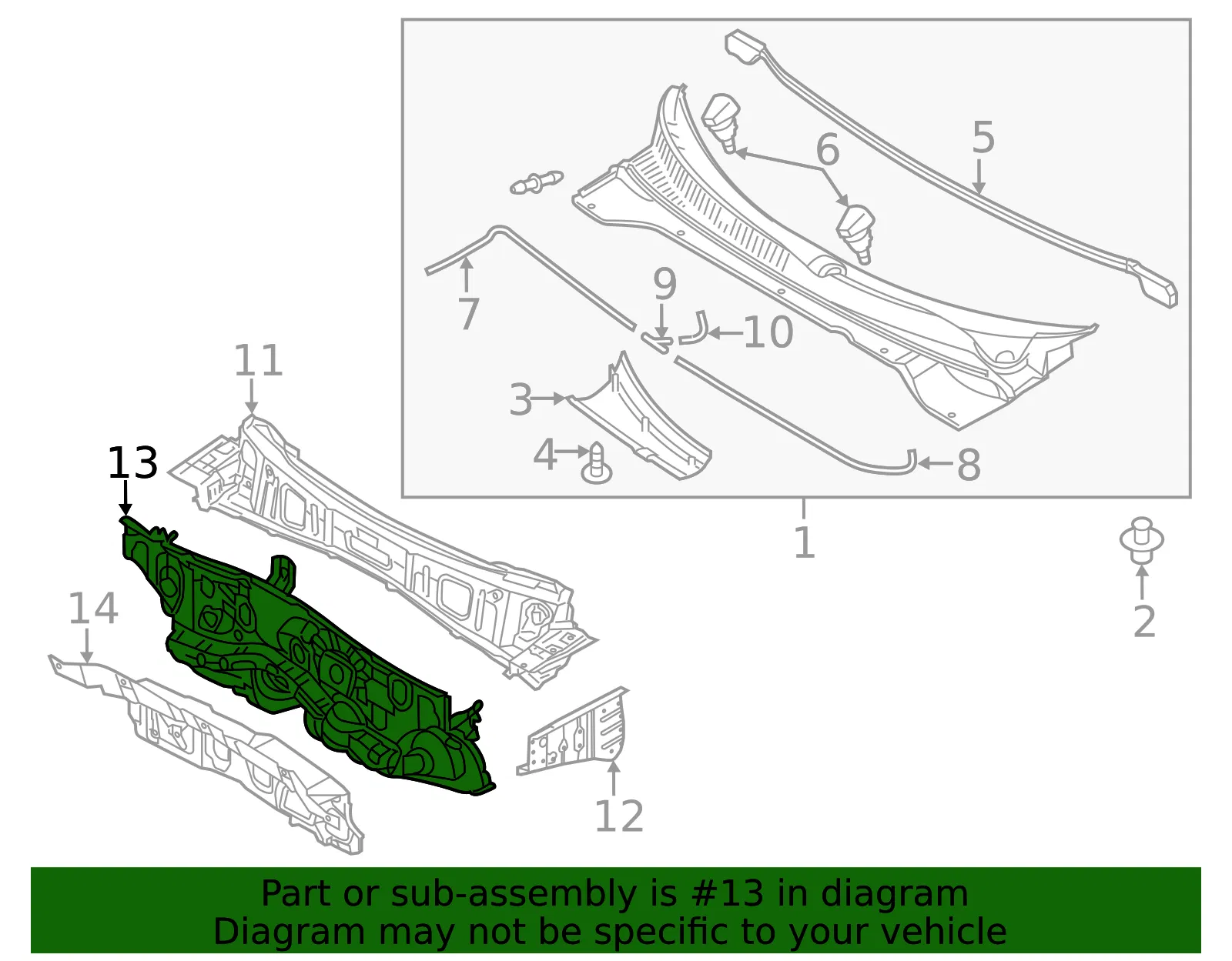 Dash Panel - Kia (64300-B2050) - view 2