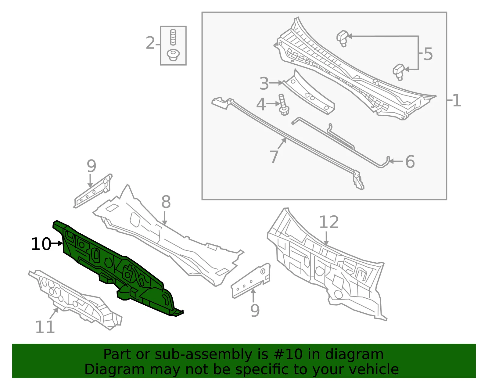 Dash Panel - Kia (64300-D5000) - view 2