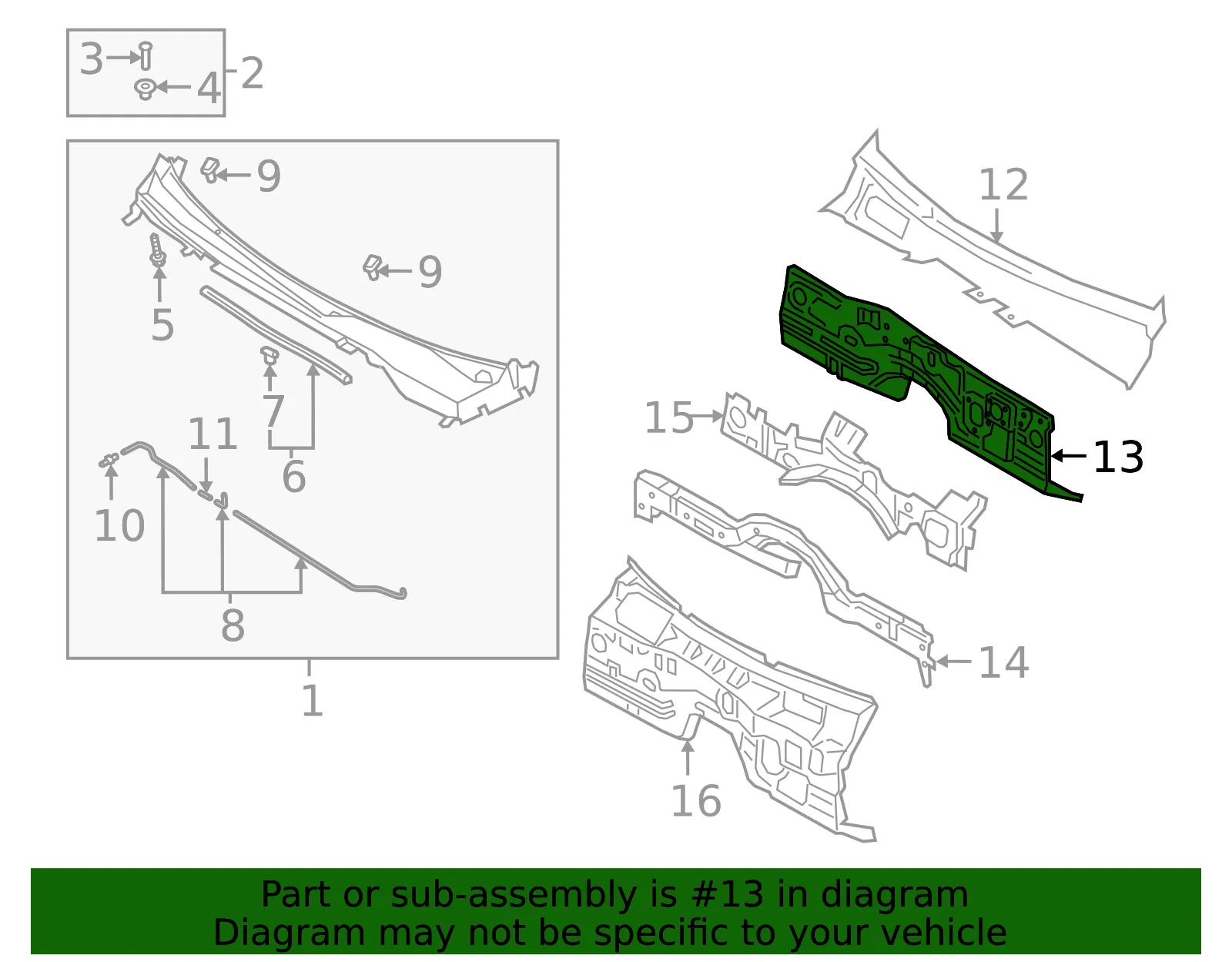 Dash Panel - Kia (64300-J5000) - view 2