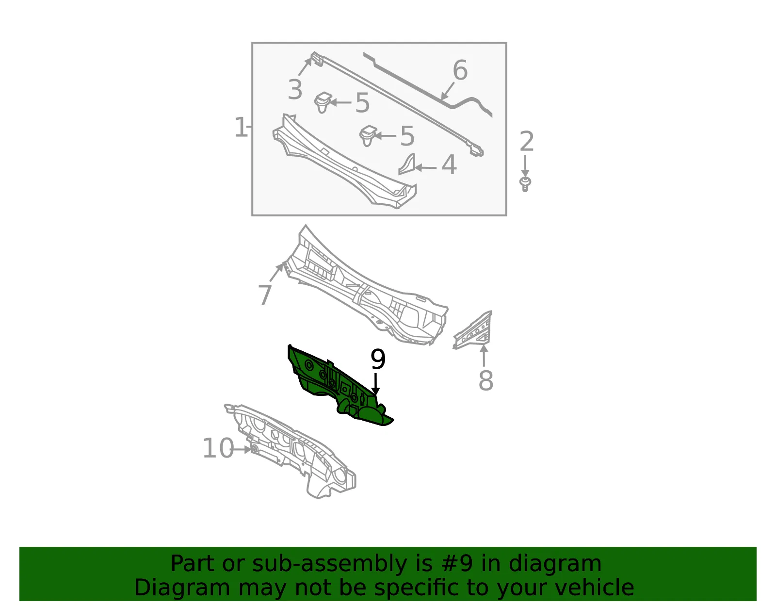 Dash Panel - Kia (64301-R5000) - view 2