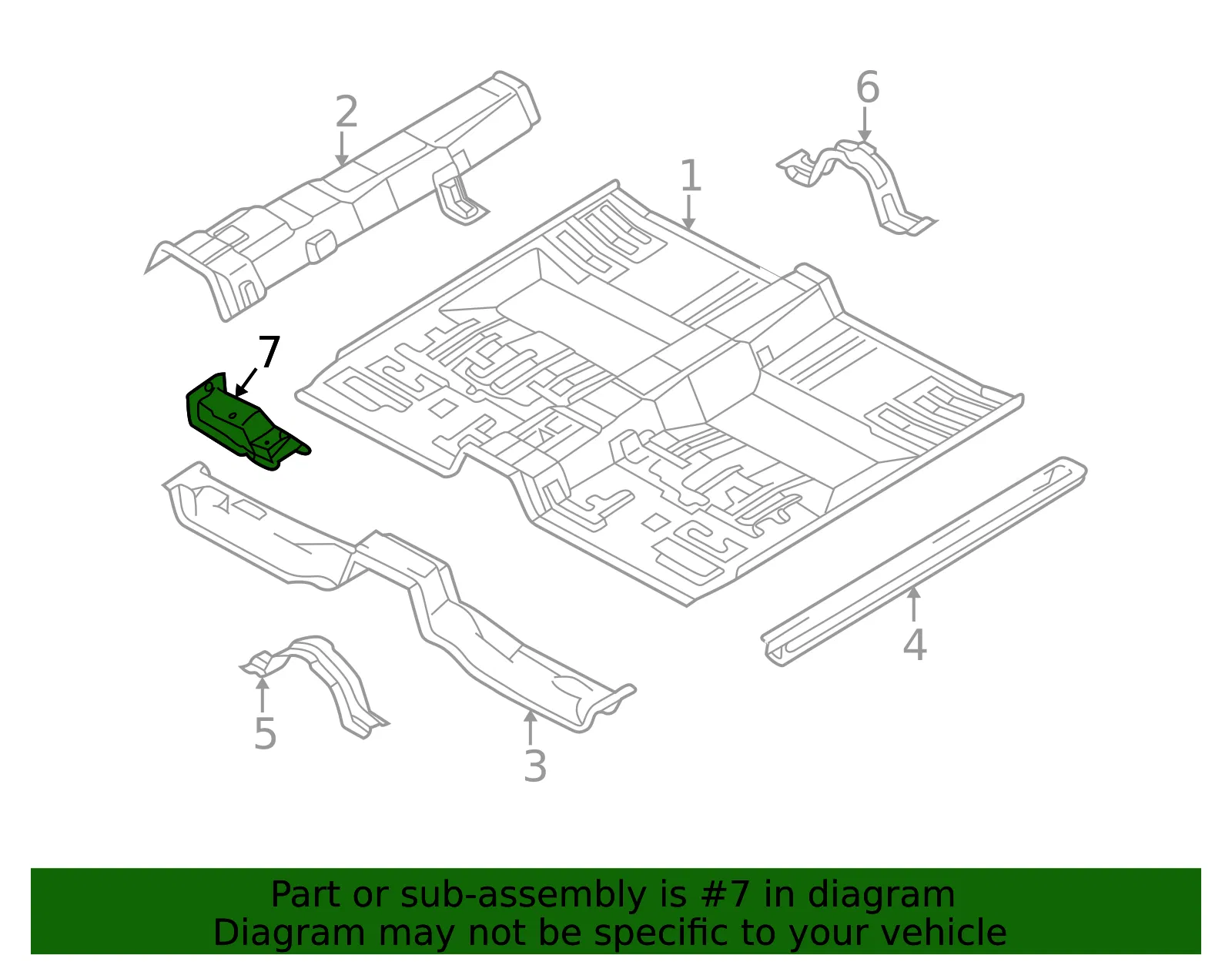 Seat Bracket - Passenger Side (RH) - Kia (65185-38000) - view 2