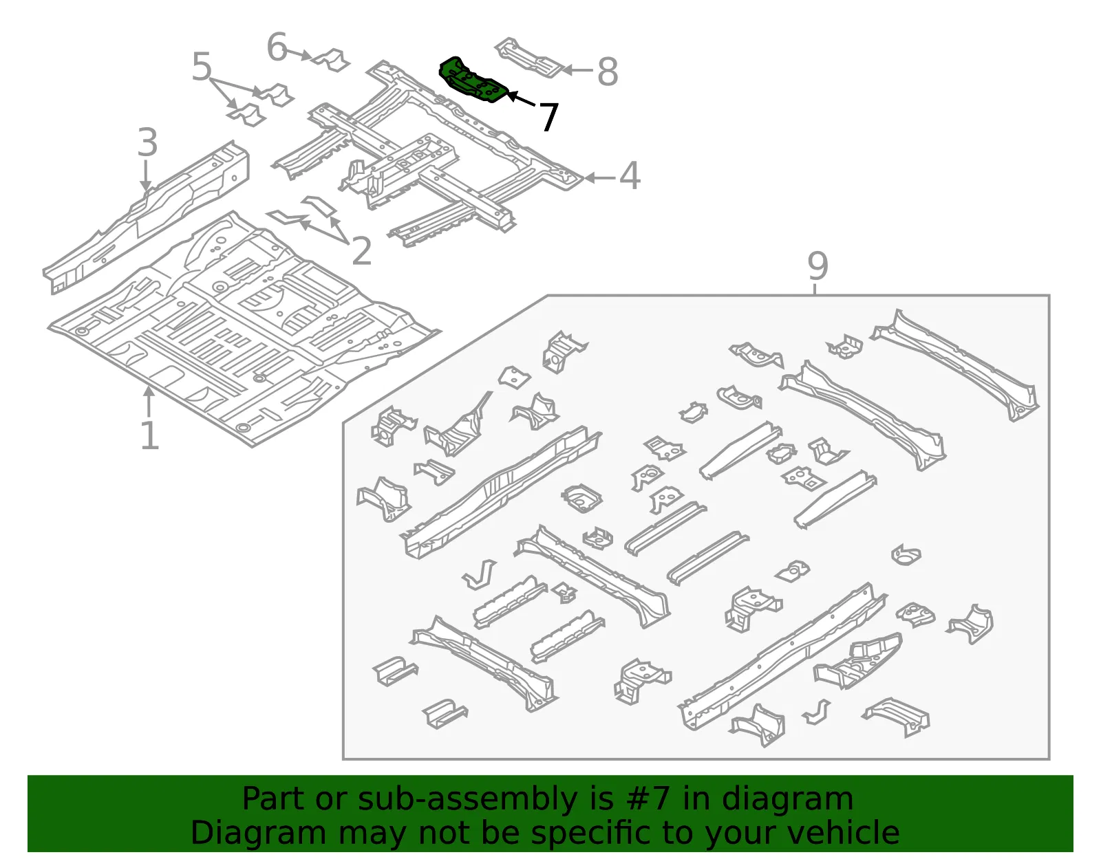 Seat Reinforced - Kia (65381-A9200) - view 2