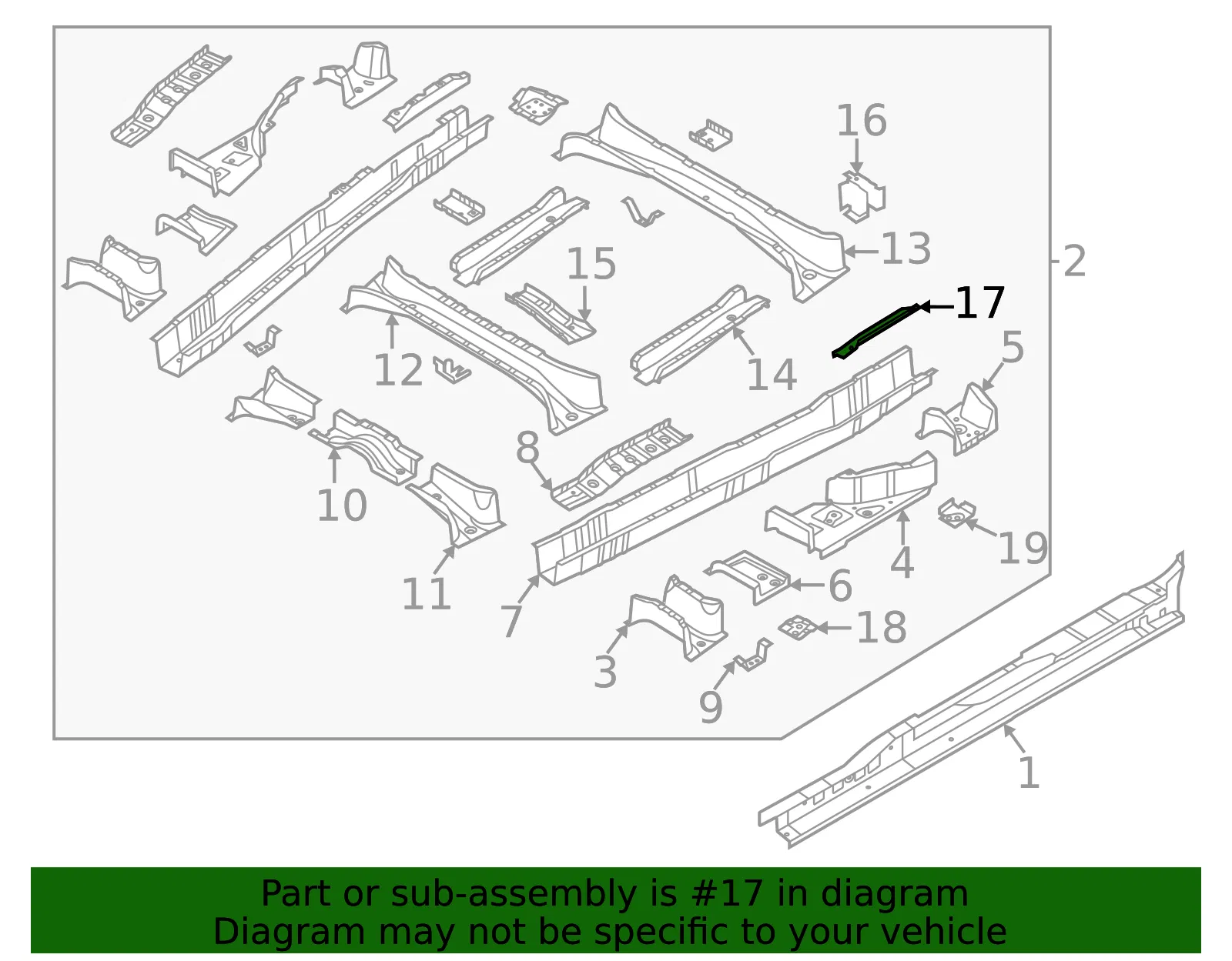 Seat Support - Kia (65382-R0000) - view 2