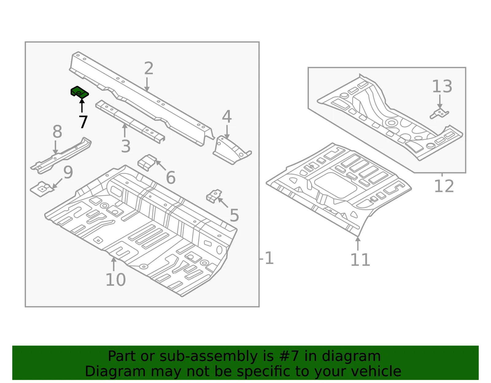 Seat Bracket - Kia (65434-CV000) - view 2