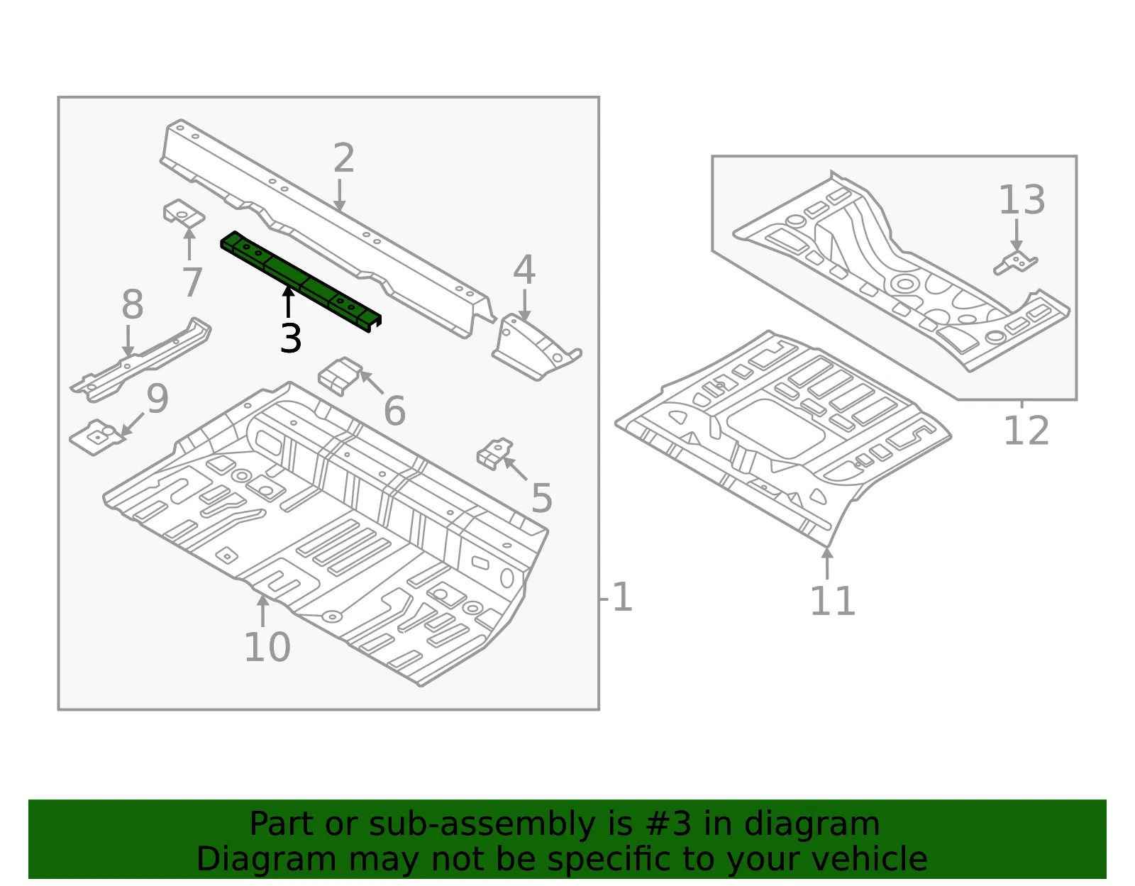 Seat Reinforced - Kia (65437-CV000) - view 2