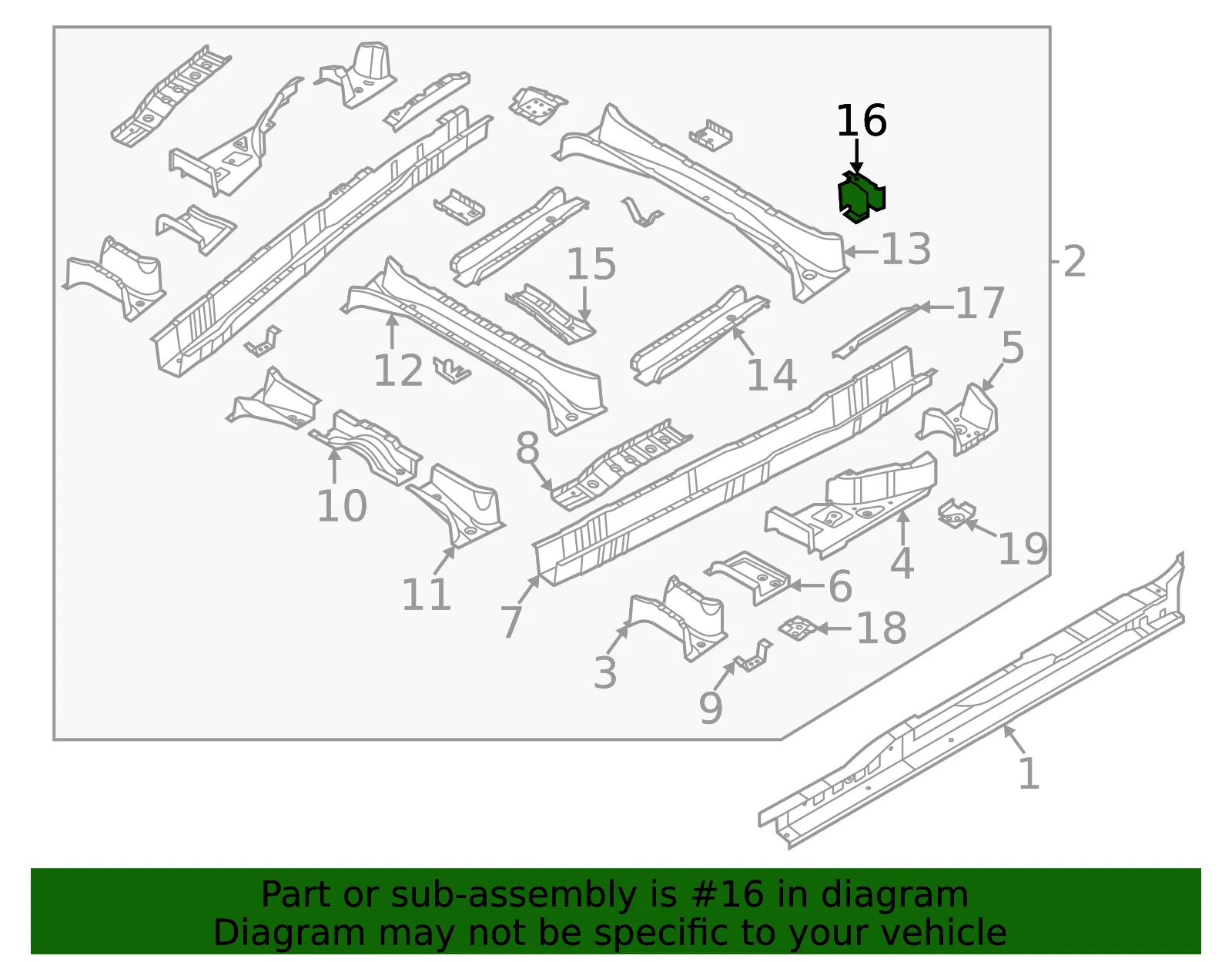 Seat Support - Kia (65463-R0400) - view 2