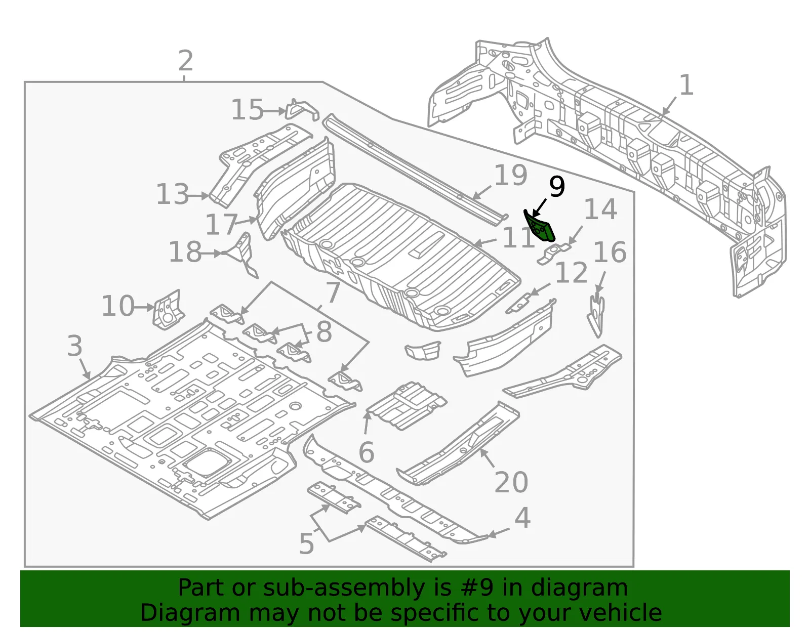 Seat Bracket - Kia (65473-R0000) - view 2
