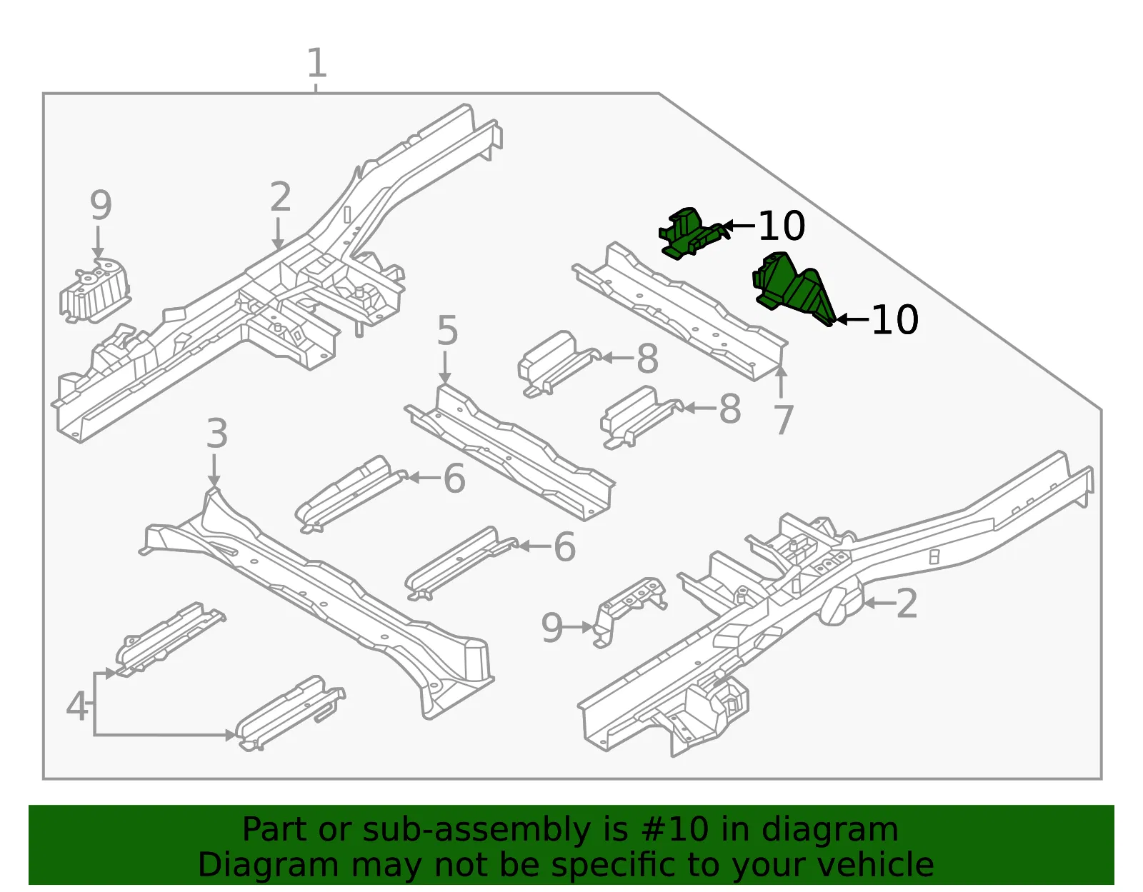 Seat Bracket - Kia (654D8-R0200) - view 2