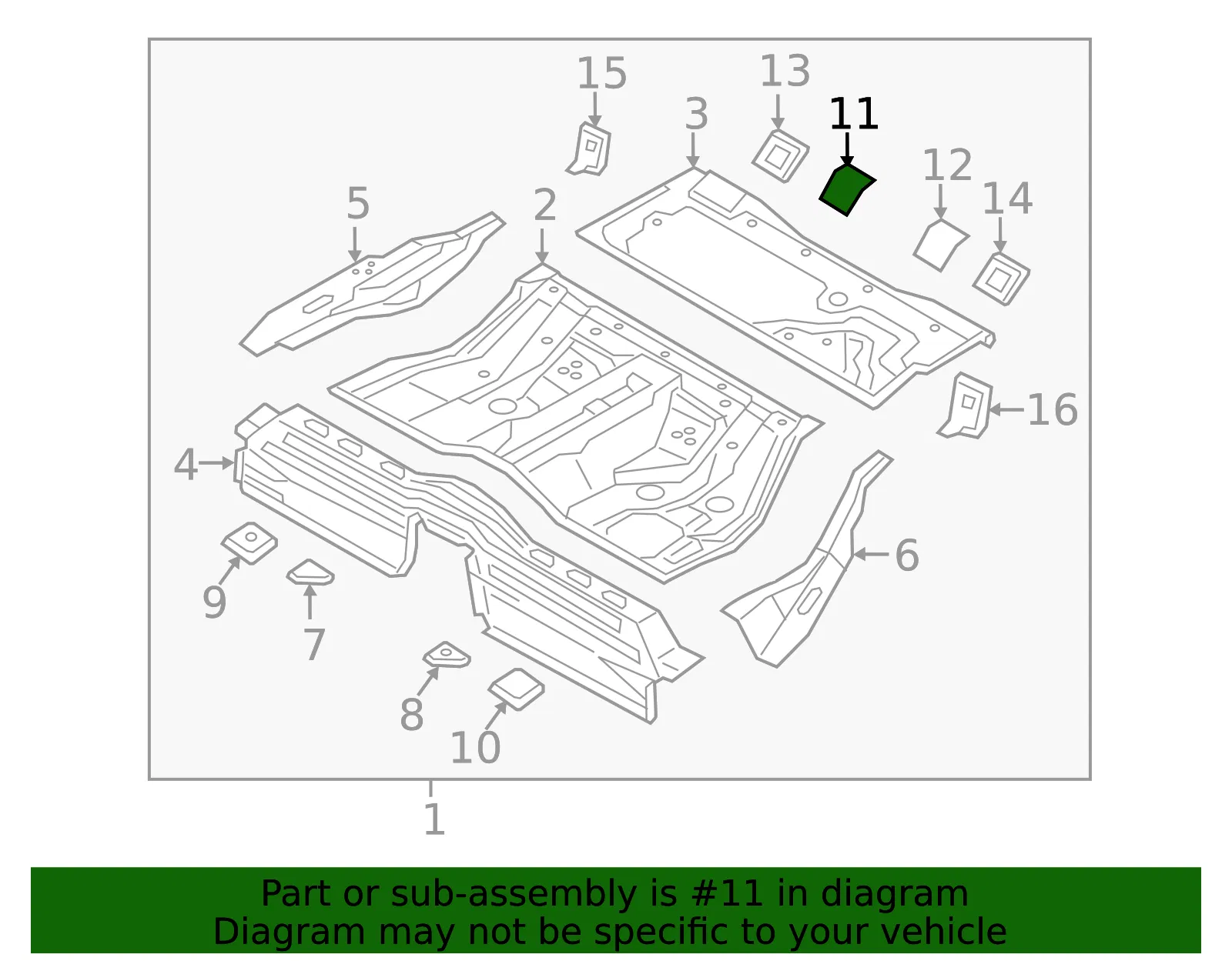 Seat Support - Kia (65553-3M000) - view 2