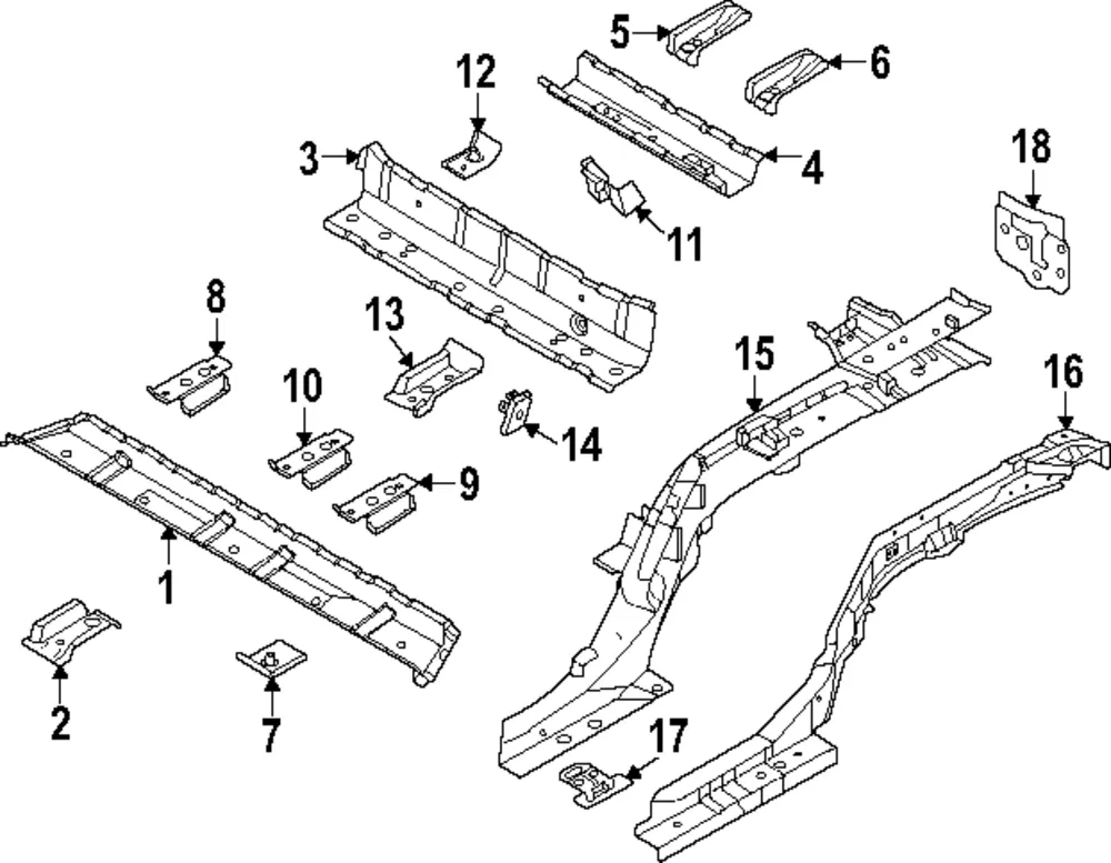 Child Seat Bracket - Kia (65553-DO000)